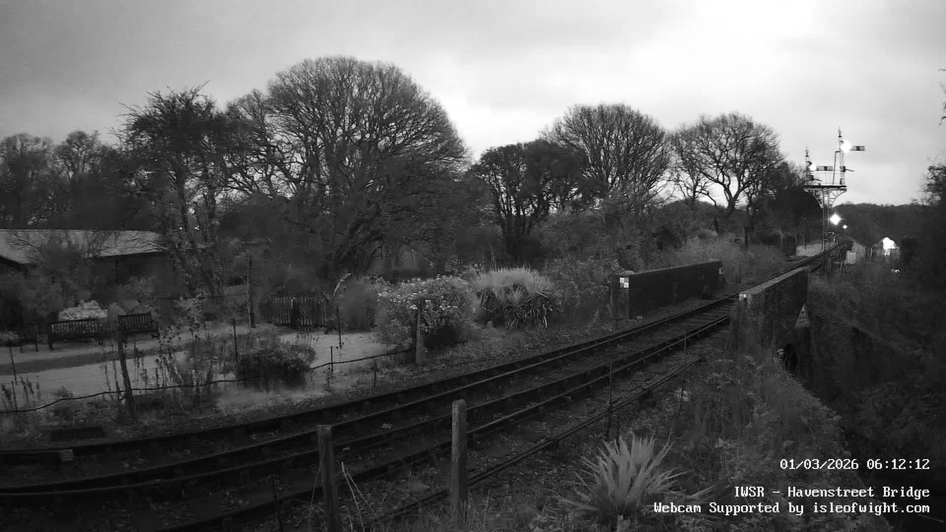 Isle of Wight Steam Railway, Havenstreet Railway Bridge Live Cam - Havenstreet & Ashey, Isle of Wight, Southeast, England, United Kingdom