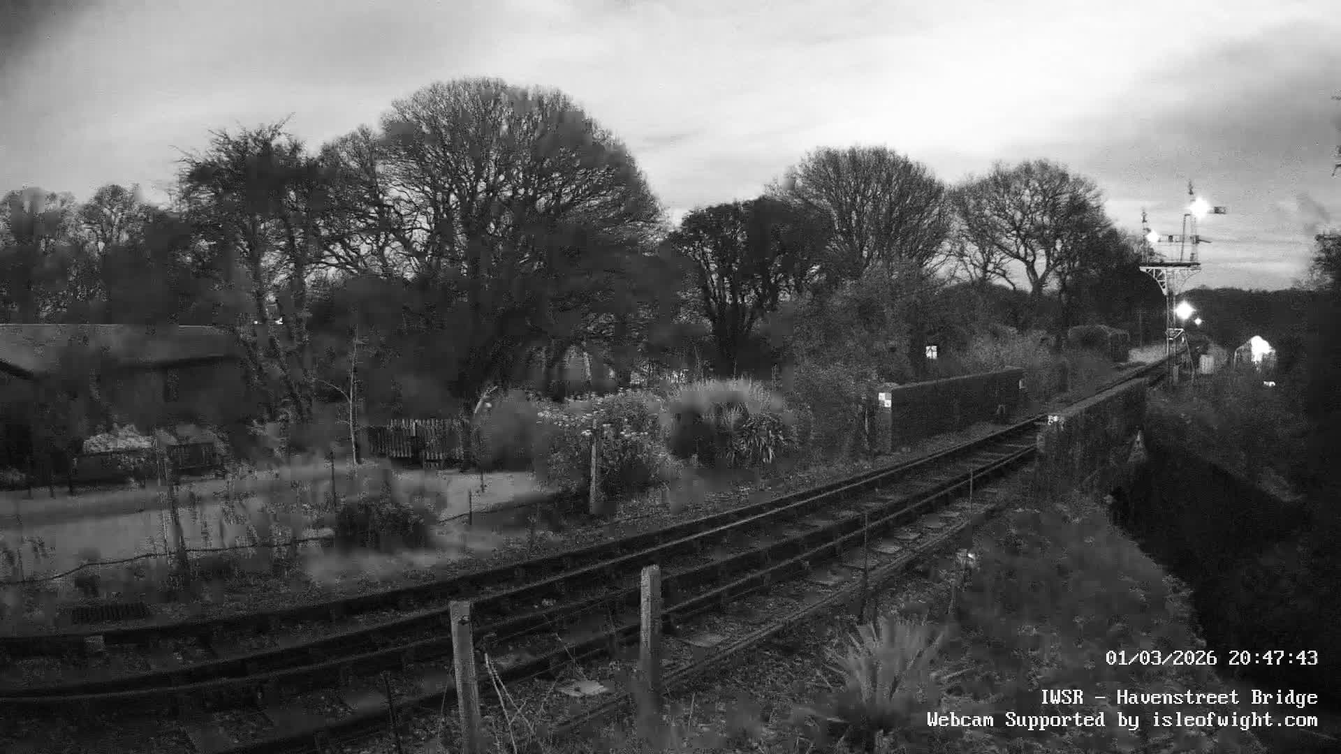Isle of Wight Steam Railway, Havenstreet Railway Bridge Live Cam - Havenstreet & Ashey, Isle of Wight, Southeast, England, United Kingdom