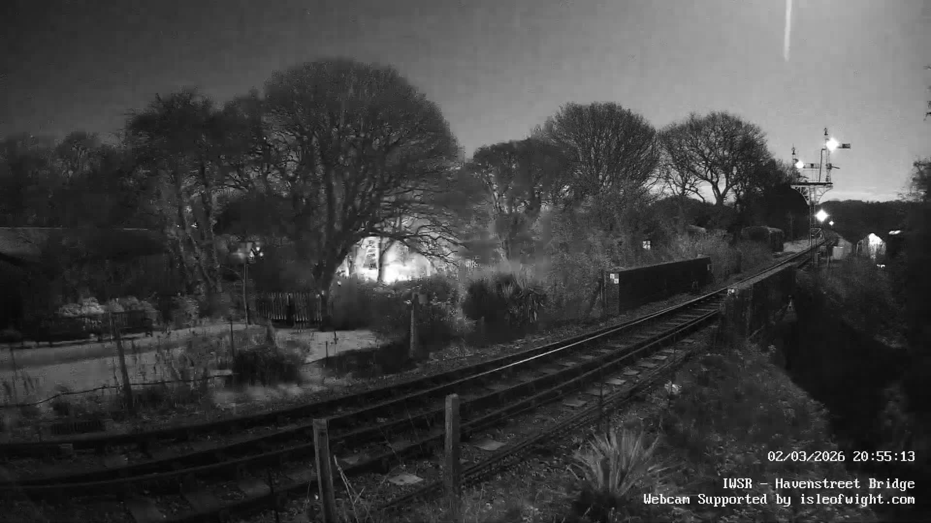 Isle of Wight Steam Railway, Havenstreet Railway Bridge Live Cam - Havenstreet & Ashey, Isle of Wight, Southeast, England, United Kingdom