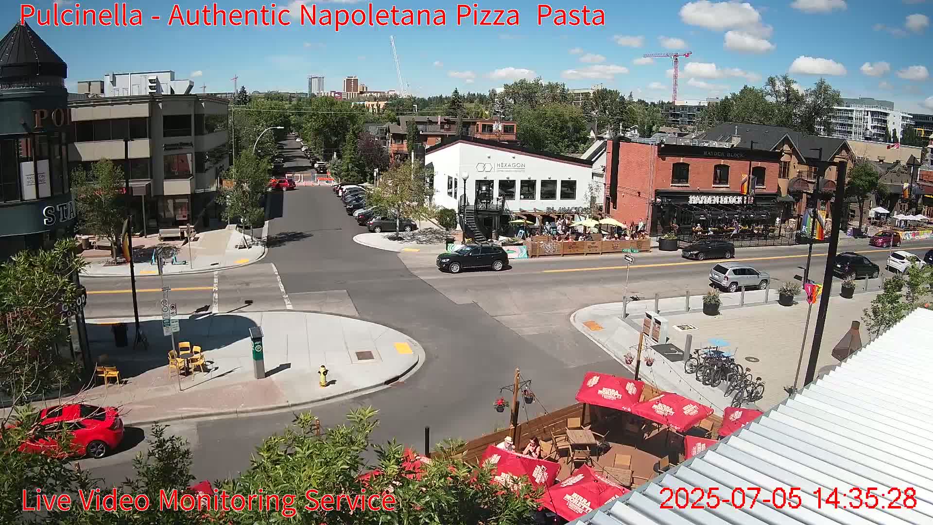 Hillhurst Neighbourhood, Kensington Road & Crescent NW Junction Live Cam - Hillhurst, Calgary, Alberta, Canada
