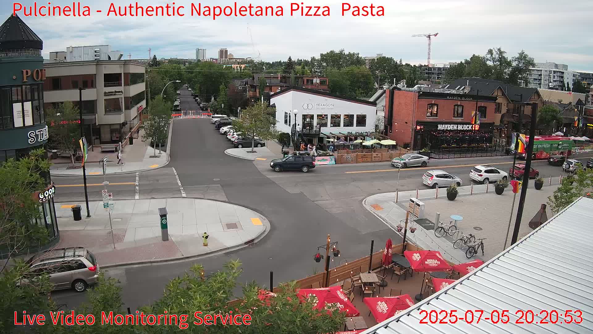 Hillhurst Neighbourhood, Kensington Road & Crescent NW Junction Live Cam - Hillhurst, Calgary, Alberta, Canada