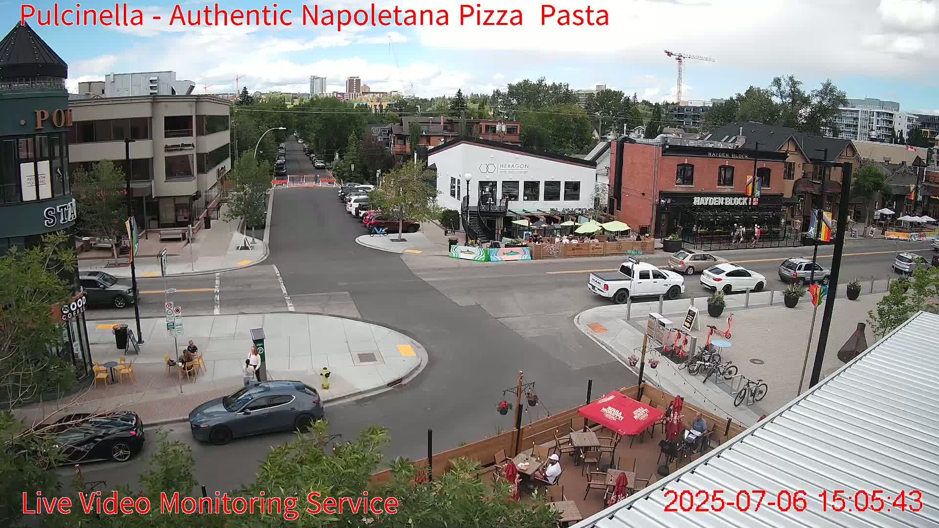 Hillhurst Neighbourhood, Kensington Road & Crescent NW Junction Live Cam - Hillhurst, Calgary, Alberta, Canada