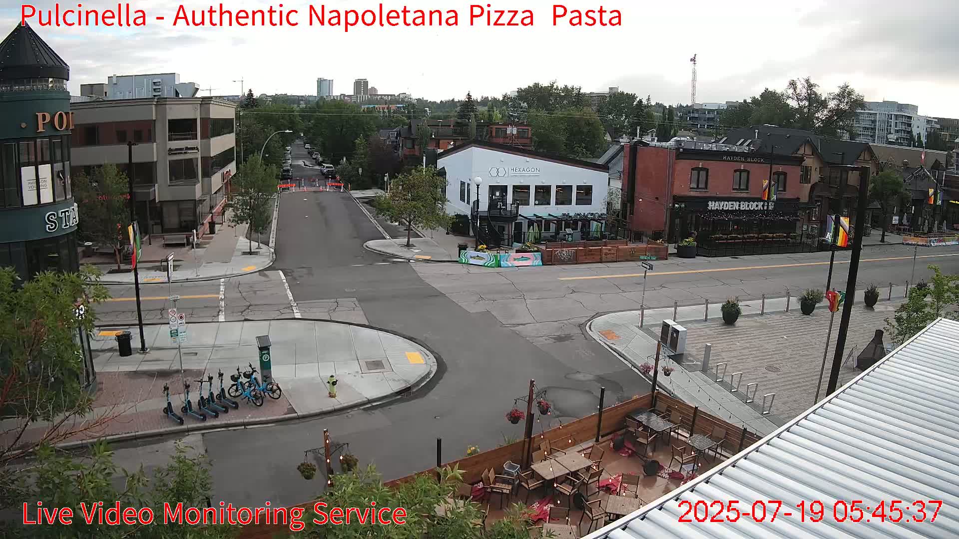 Hillhurst Neighbourhood, Kensington Road & Crescent NW Junction Live Cam - Hillhurst, Calgary, Alberta, Canada