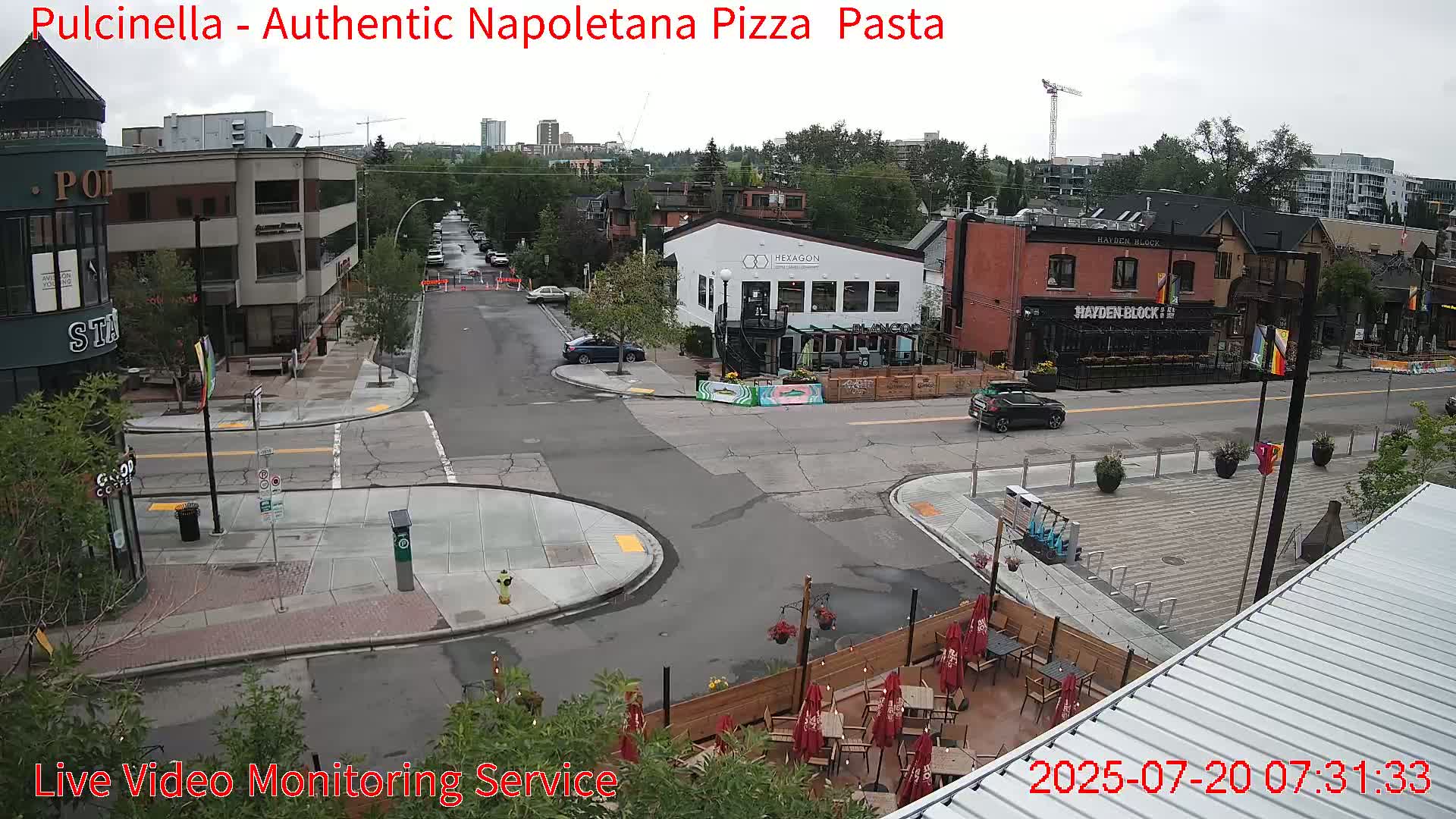 Hillhurst Neighbourhood, Kensington Road & Crescent NW Junction Live Cam - Hillhurst, Calgary, Alberta, Canada
