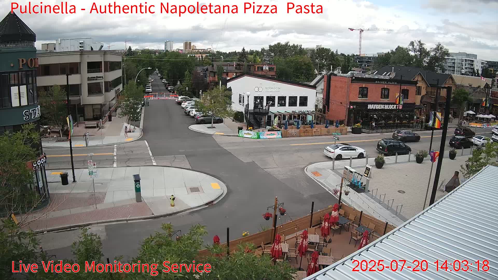 Hillhurst Neighbourhood, Kensington Road & Crescent NW Junction Live Cam - Hillhurst, Calgary, Alberta, Canada