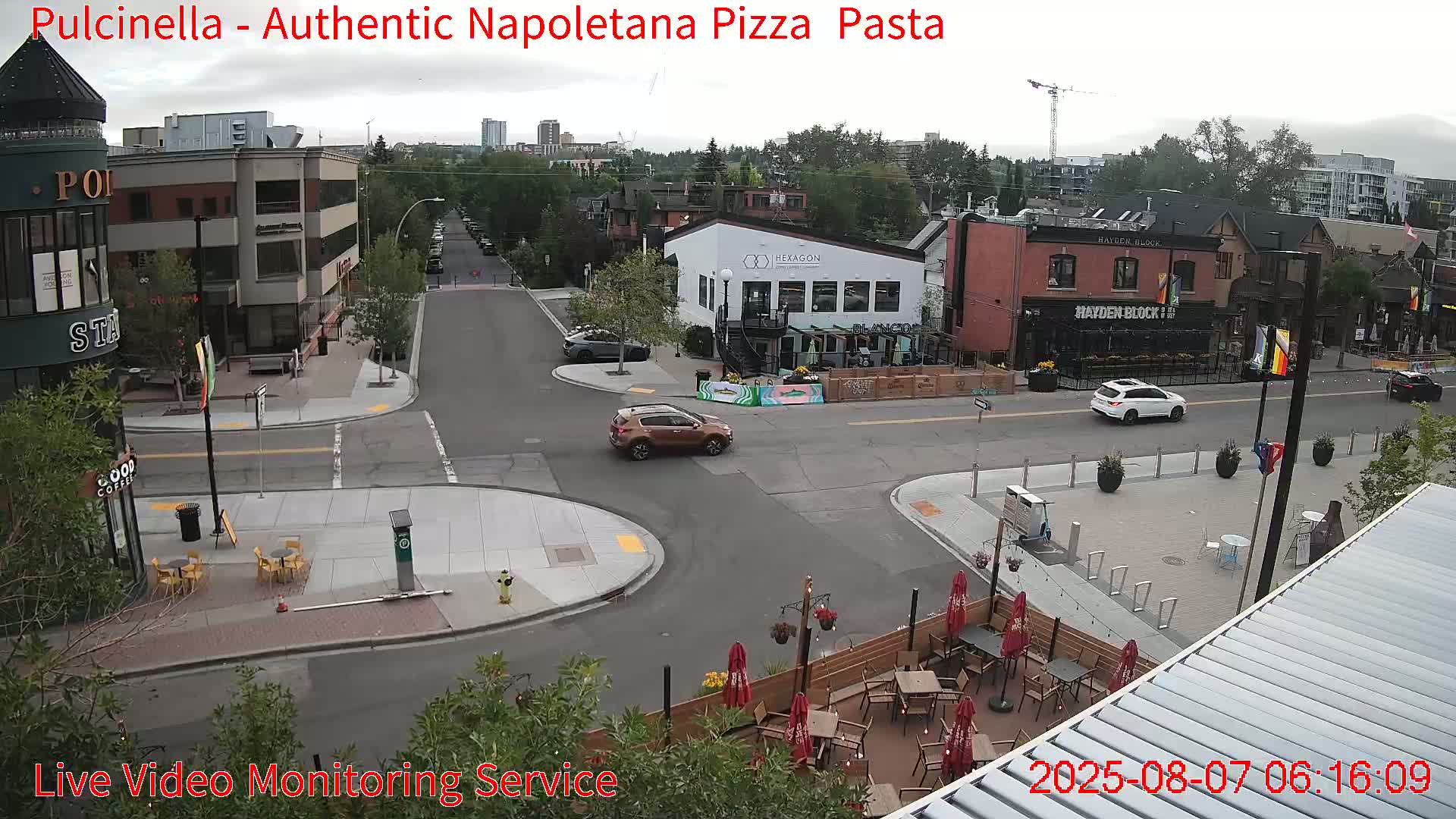 Hillhurst Neighbourhood, Kensington Road & Crescent NW Junction Live Cam - Hillhurst, Calgary, Alberta, Canada