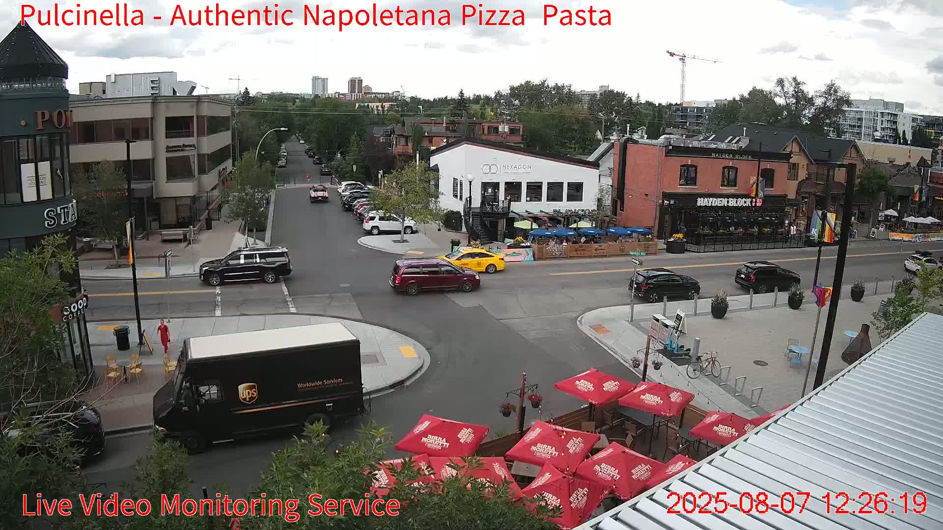 Hillhurst Neighbourhood, Kensington Road & Crescent NW Junction Live Cam - Hillhurst, Calgary, Alberta, Canada