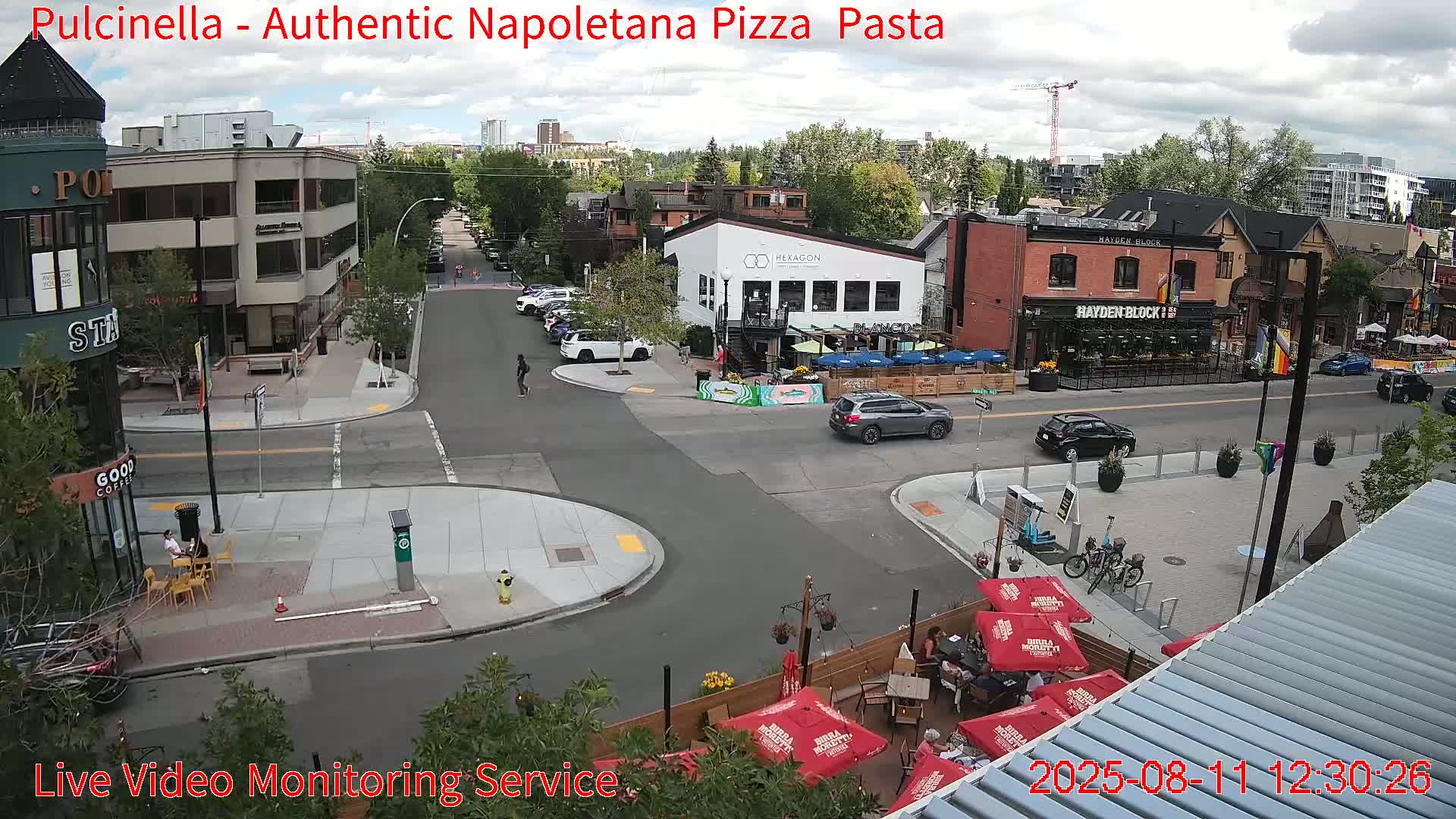 Hillhurst Neighbourhood, Kensington Road & Crescent NW Junction Live Cam - Hillhurst, Calgary, Alberta, Canada
