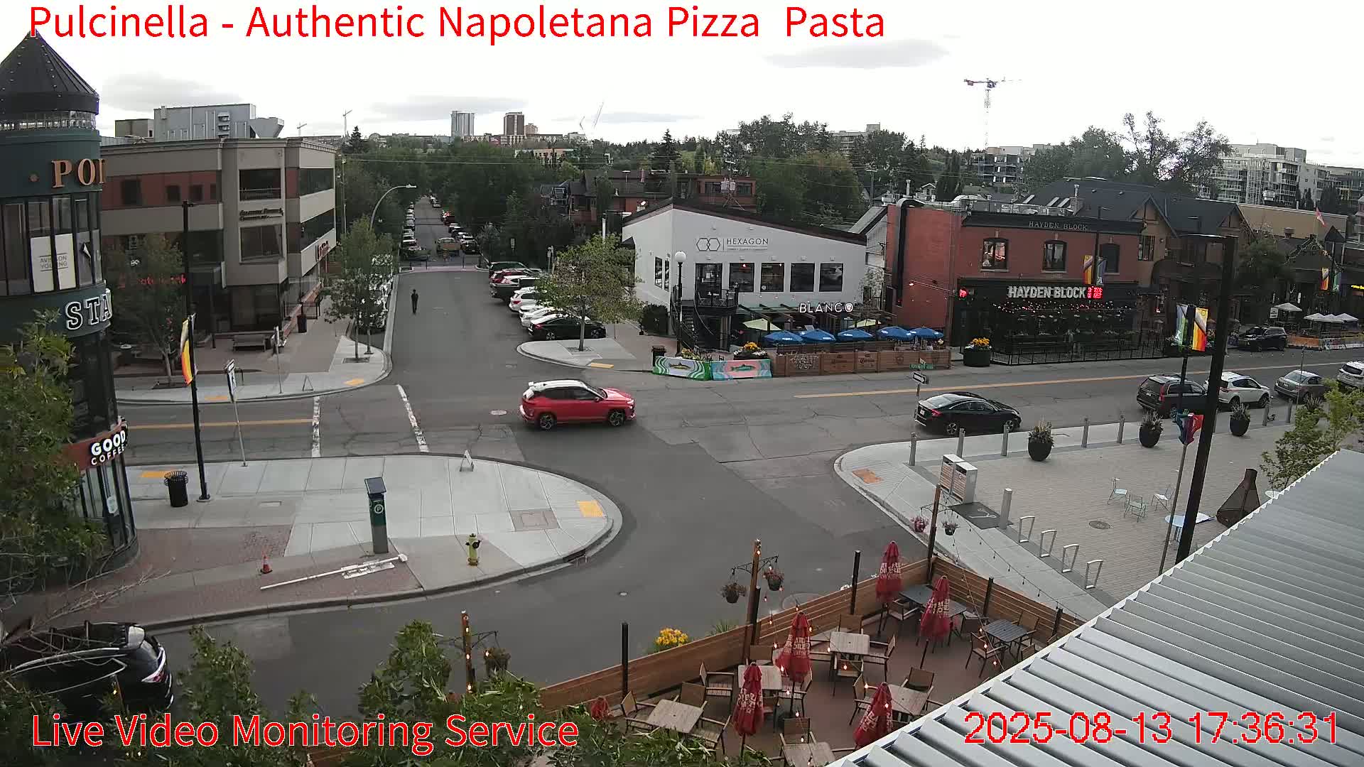Hillhurst Neighbourhood, Kensington Road & Crescent NW Junction Live Cam - Hillhurst, Calgary, Alberta, Canada