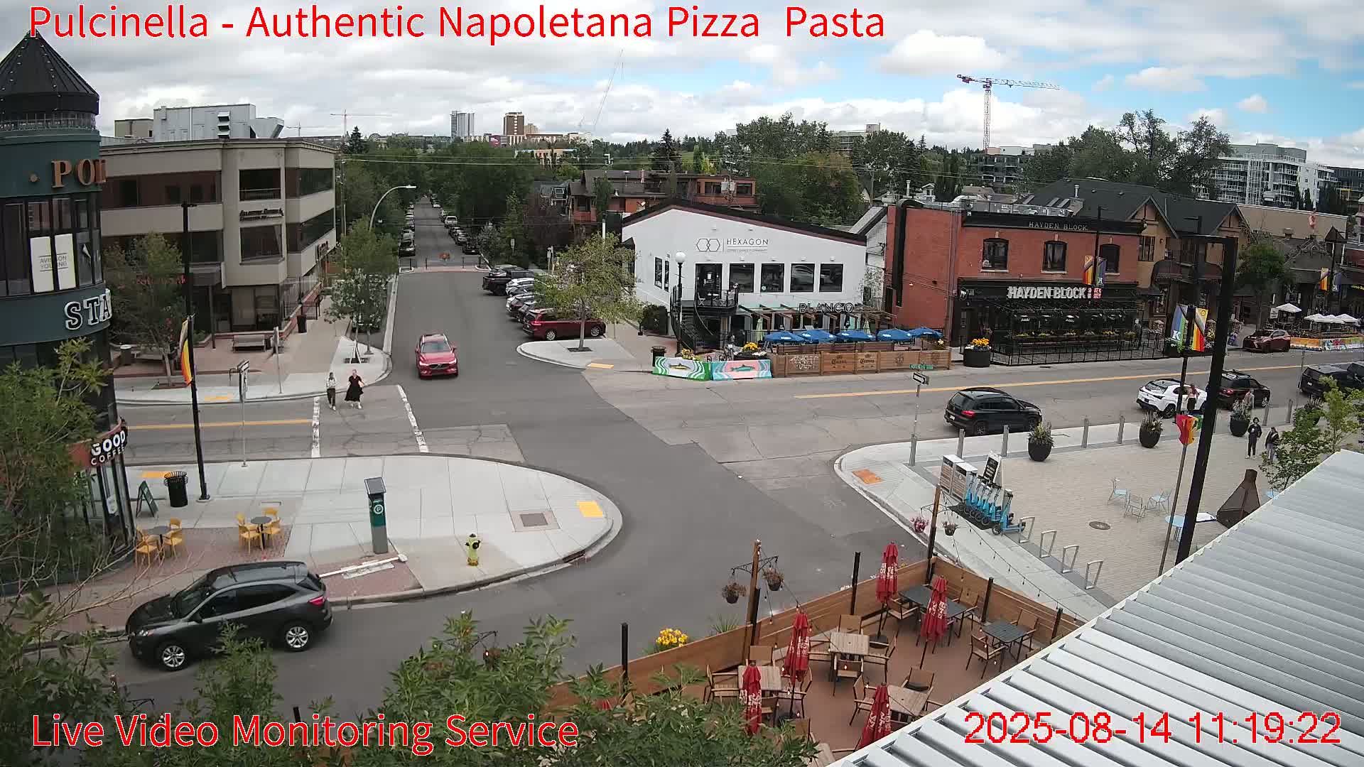 Hillhurst Neighbourhood, Kensington Road & Crescent NW Junction Live Cam - Hillhurst, Calgary, Alberta, Canada