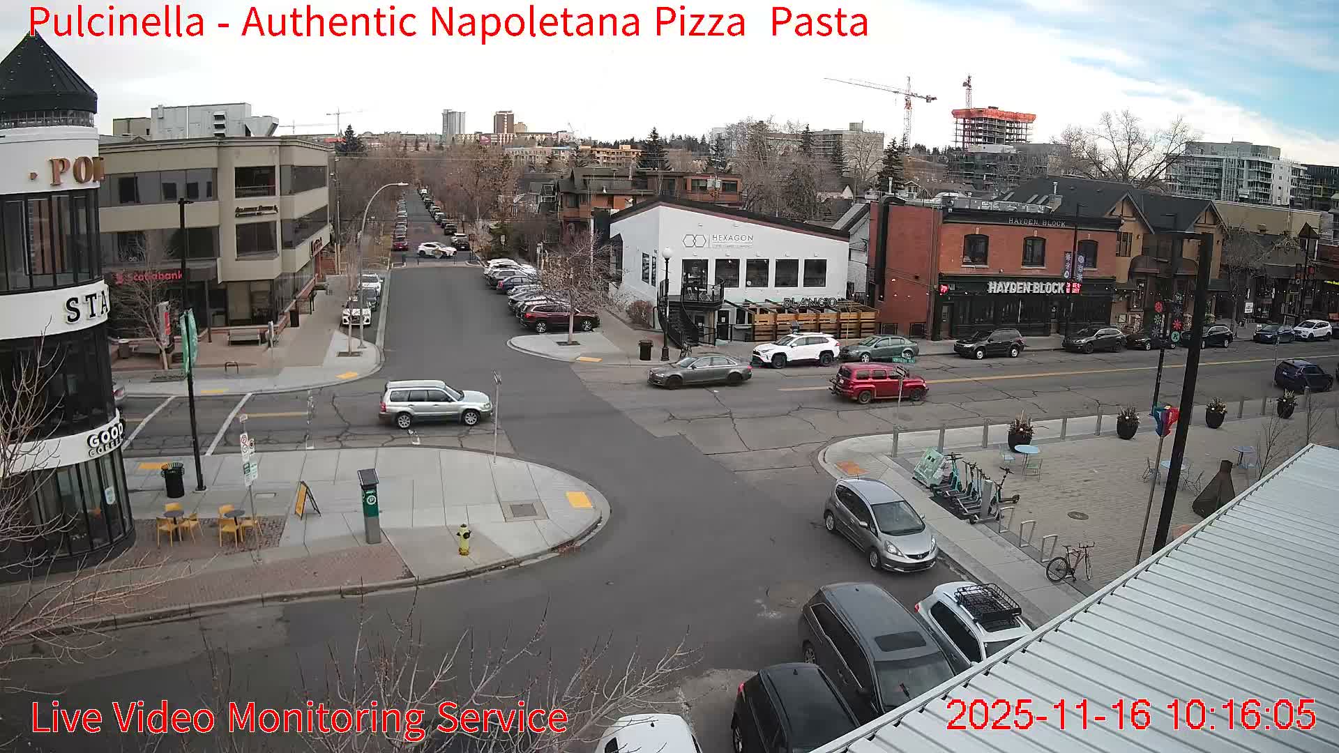 Hillhurst Neighbourhood, Kensington Road & Crescent NW Junction Live Cam - Hillhurst, Calgary, Alberta, Canada