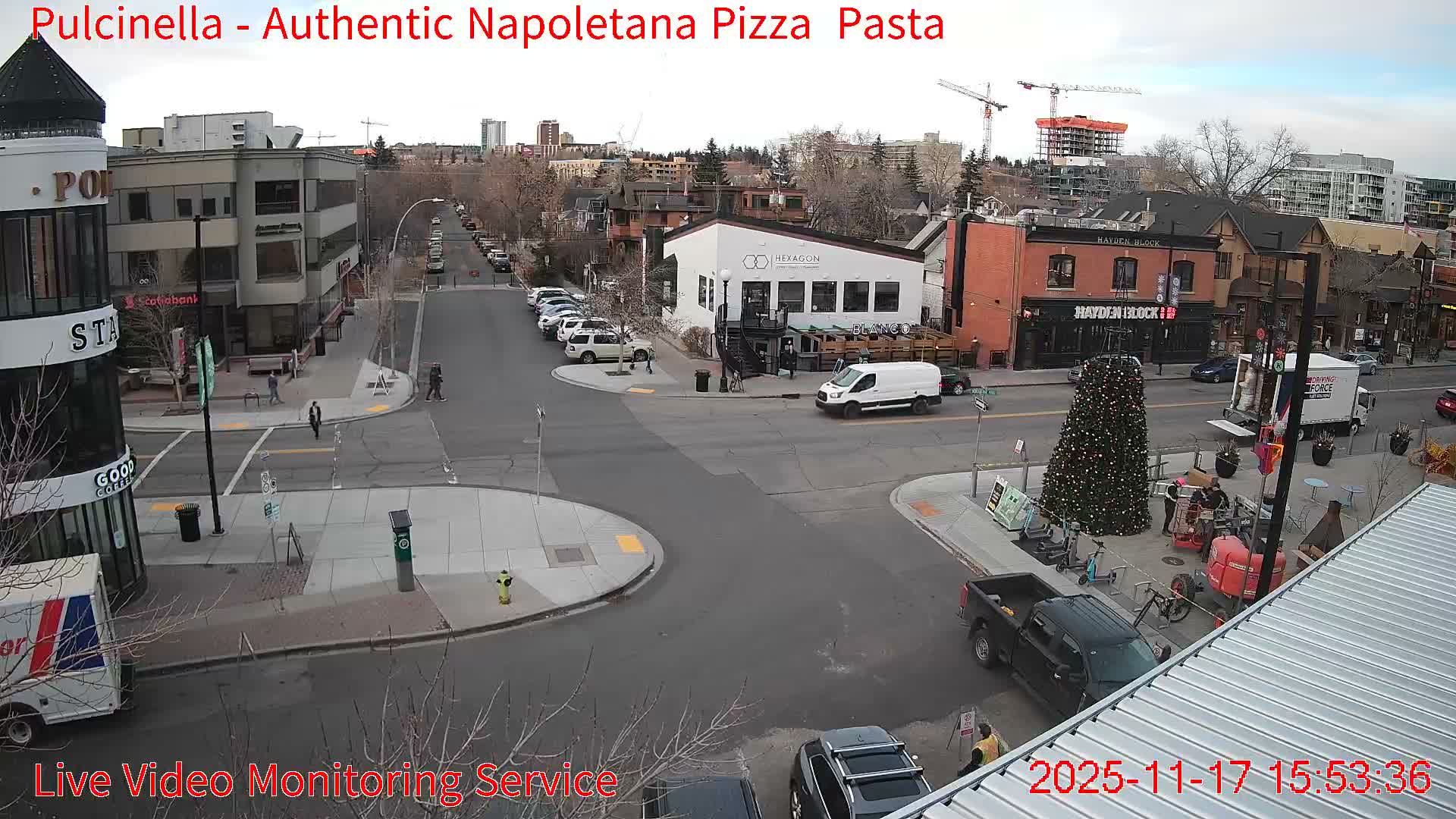 Hillhurst Neighbourhood, Kensington Road & Crescent NW Junction Live Cam - Hillhurst, Calgary, Alberta, Canada