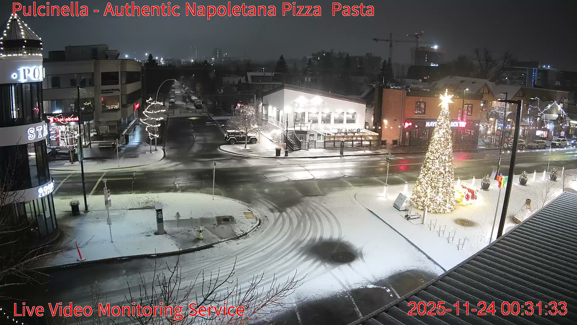 Hillhurst Neighbourhood, Kensington Road & Crescent NW Junction Live Cam - Hillhurst, Calgary, Alberta, Canada