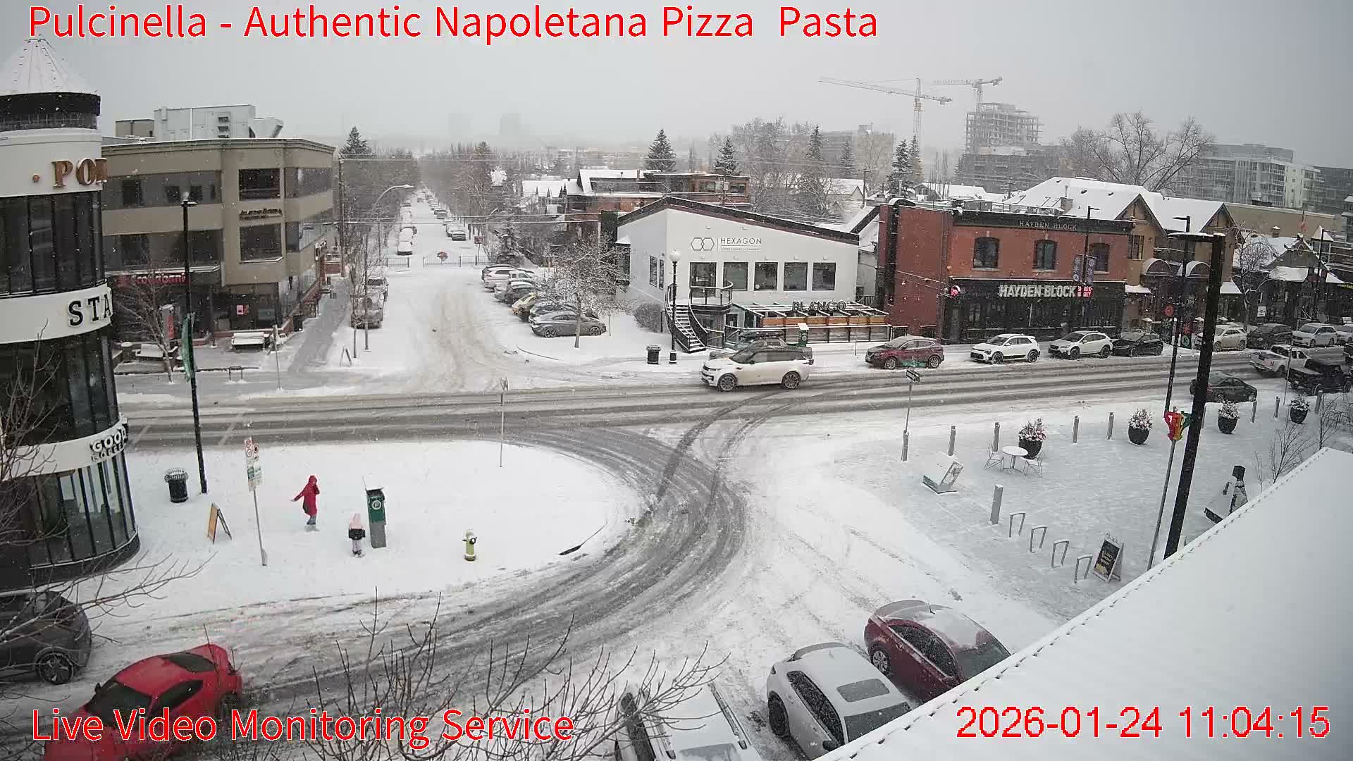Hillhurst Neighbourhood, Kensington Road & Crescent NW Junction Live Cam - Hillhurst, Calgary, Alberta, Canada
