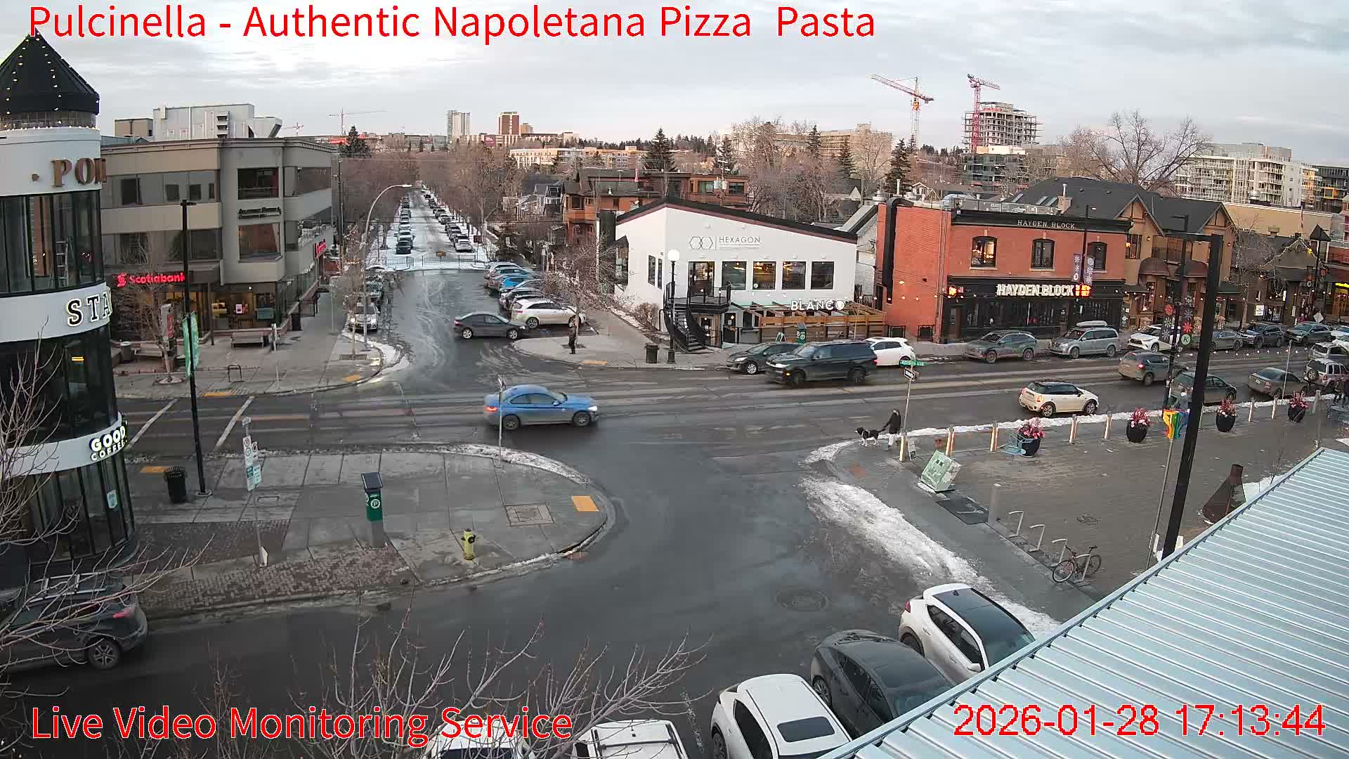 Hillhurst Neighbourhood, Kensington Road & Crescent NW Junction Live Cam - Hillhurst, Calgary, Alberta, Canada