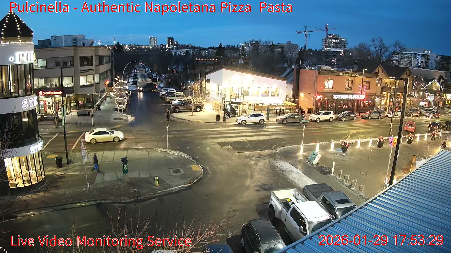 Hillhurst Neighbourhood, Kensington Road & Crescent NW Junction Live Cam - Hillhurst, Calgary, Alberta, Canada