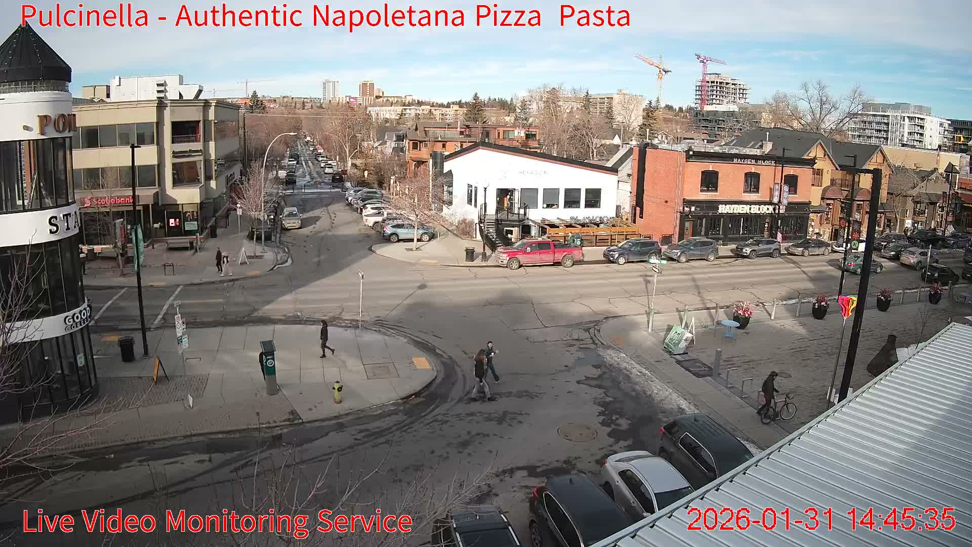 Hillhurst Neighbourhood, Kensington Road & Crescent NW Junction Live Cam - Hillhurst, Calgary, Alberta, Canada