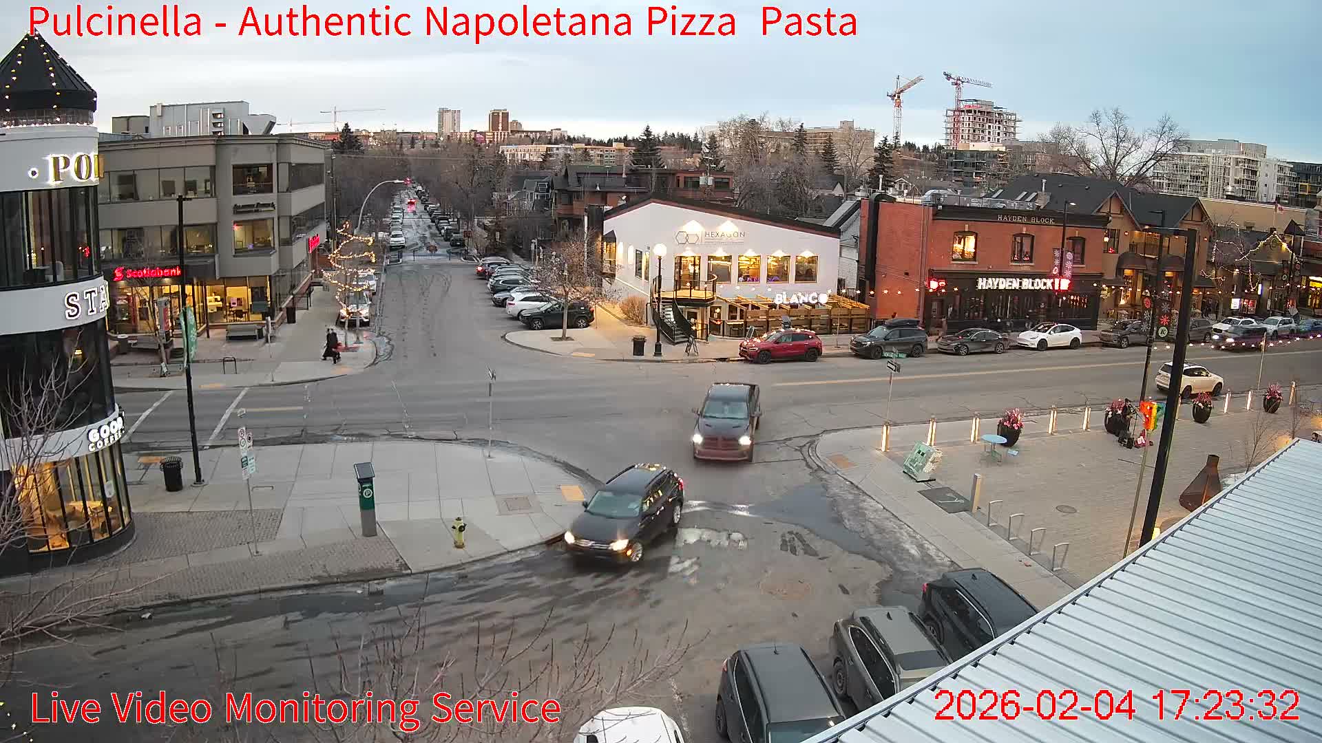 Hillhurst Neighbourhood, Kensington Road & Crescent NW Junction Live Cam - Hillhurst, Calgary, Alberta, Canada