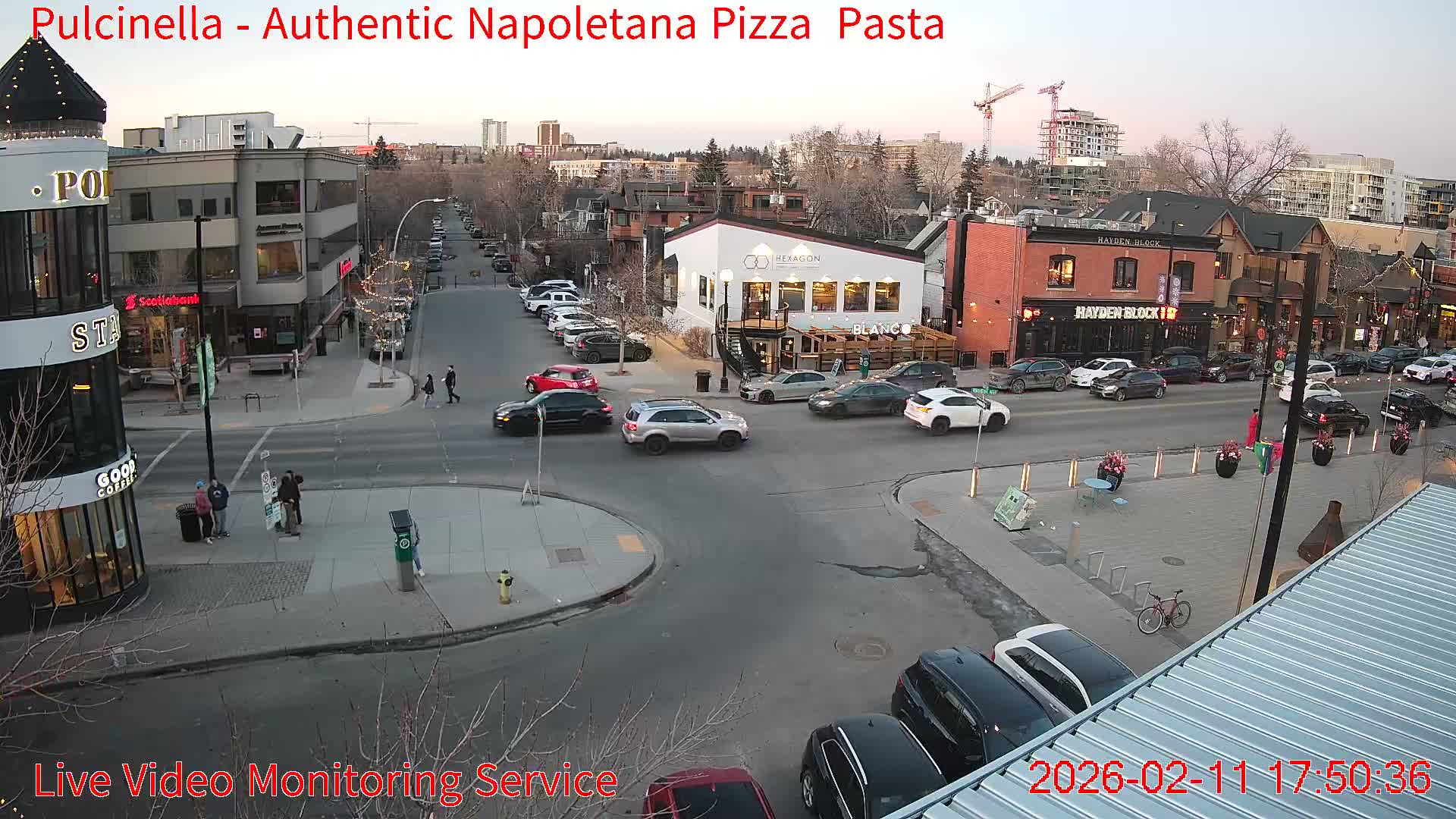 Hillhurst Neighbourhood, Kensington Road & Crescent NW Junction Live Cam - Hillhurst, Calgary, Alberta, Canada