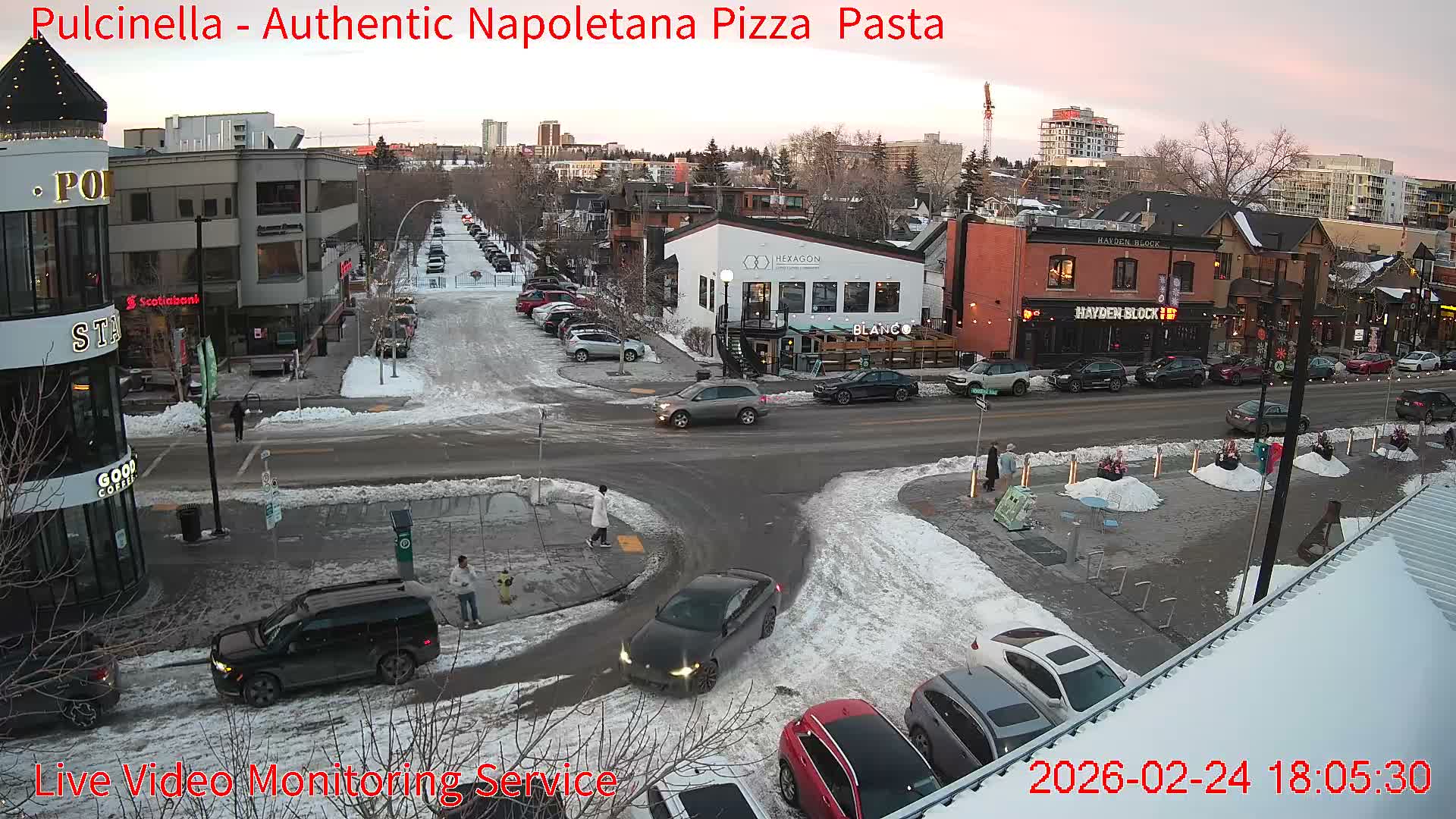 Hillhurst Neighbourhood, Kensington Road & Crescent NW Junction Live Cam - Hillhurst, Calgary, Alberta, Canada