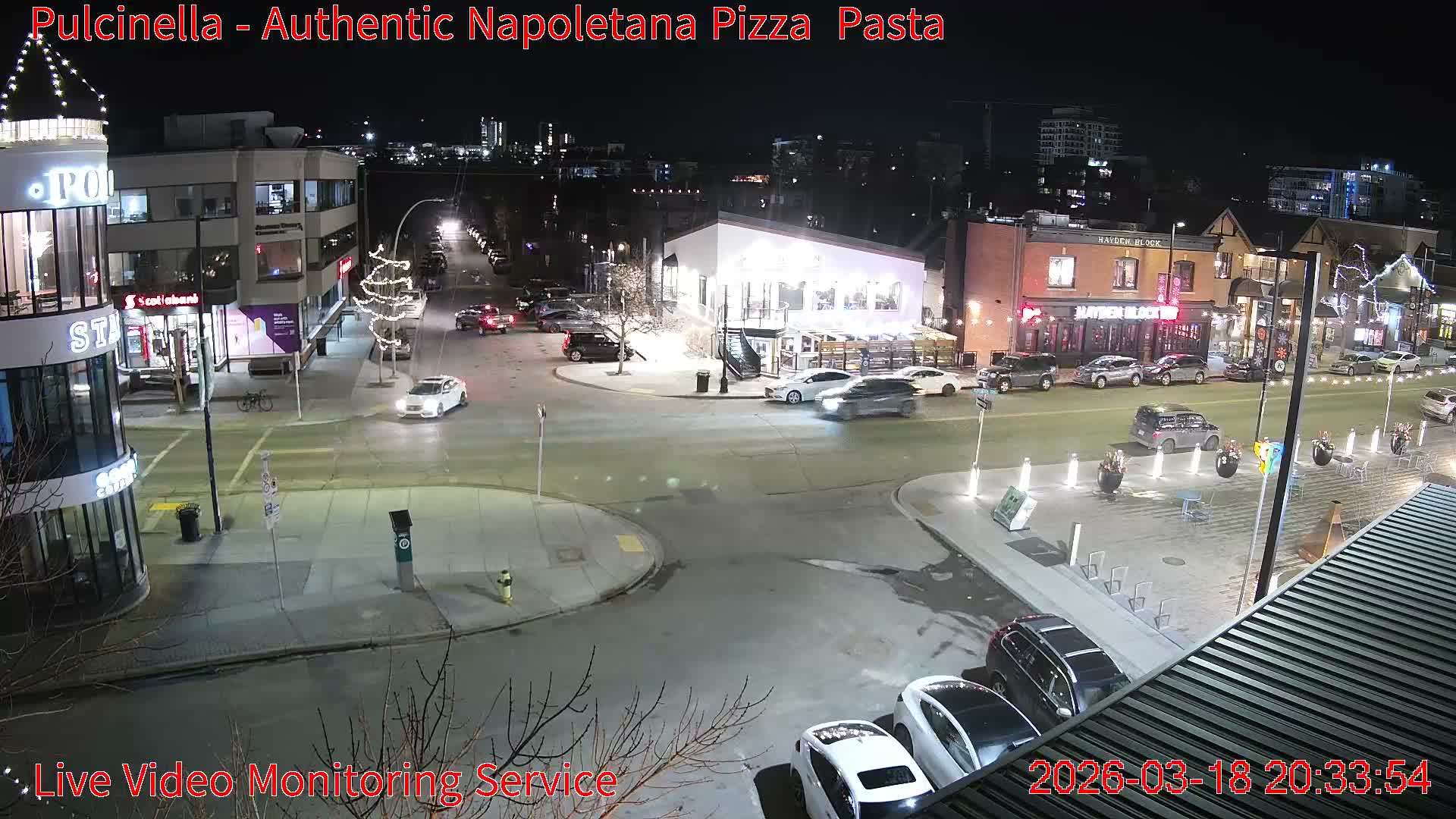 Hillhurst Neighbourhood, Kensington Road & Crescent NW Junction Live Cam - Hillhurst, Calgary, Alberta, Canada