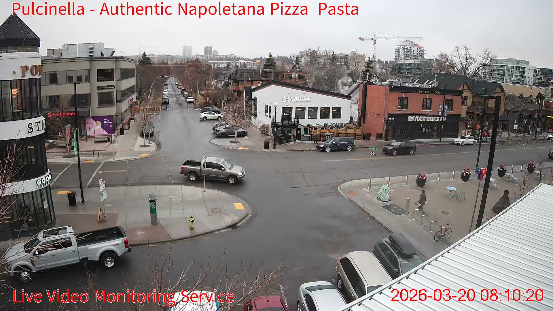 Hillhurst Neighbourhood, Kensington Road & Crescent NW Junction Live Cam - Hillhurst, Calgary, Alberta, Canada