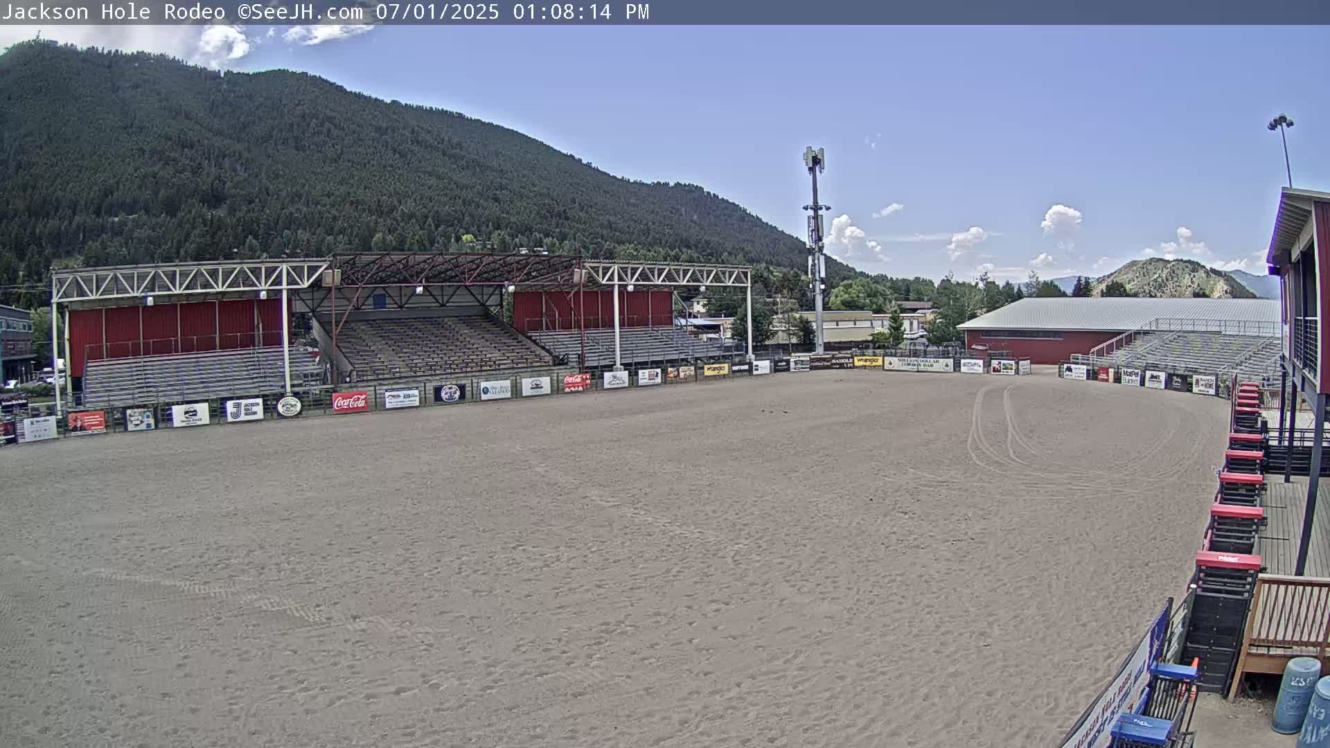 Jackson Hole, Jackson Rodeo Arena Live Cam - Jackson, Teton, Wyoming, USA
