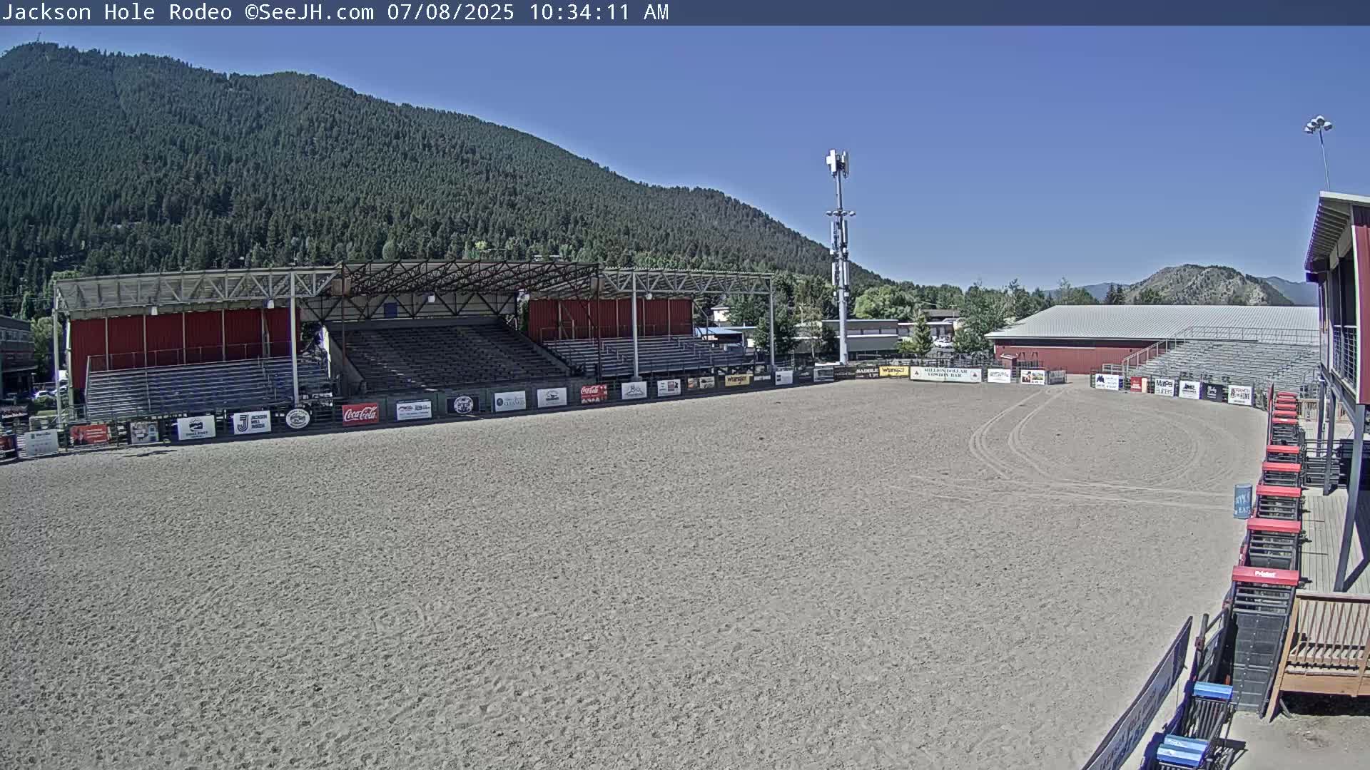 Jackson Hole, Jackson Rodeo Arena Live Cam - Jackson, Teton, Wyoming, USA