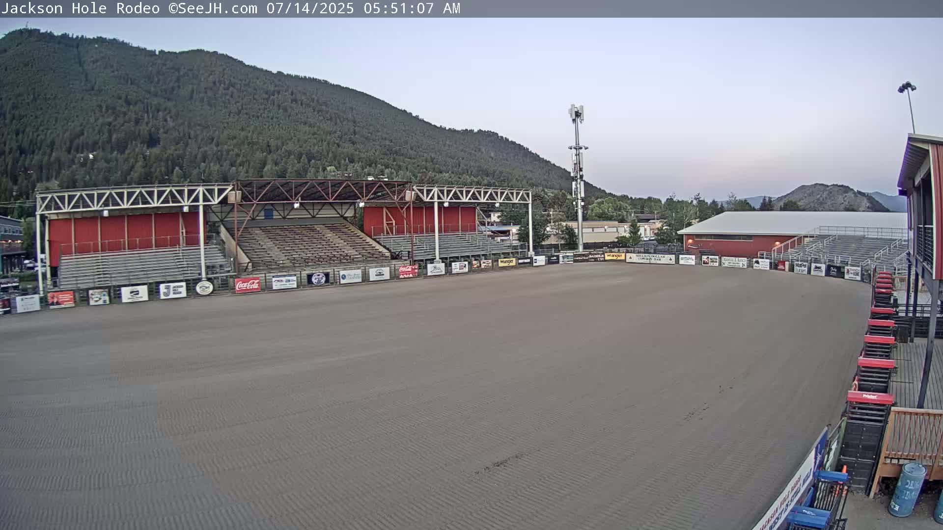 Jackson Hole, Jackson Rodeo Arena Live Cam - Jackson, Teton, Wyoming, USA