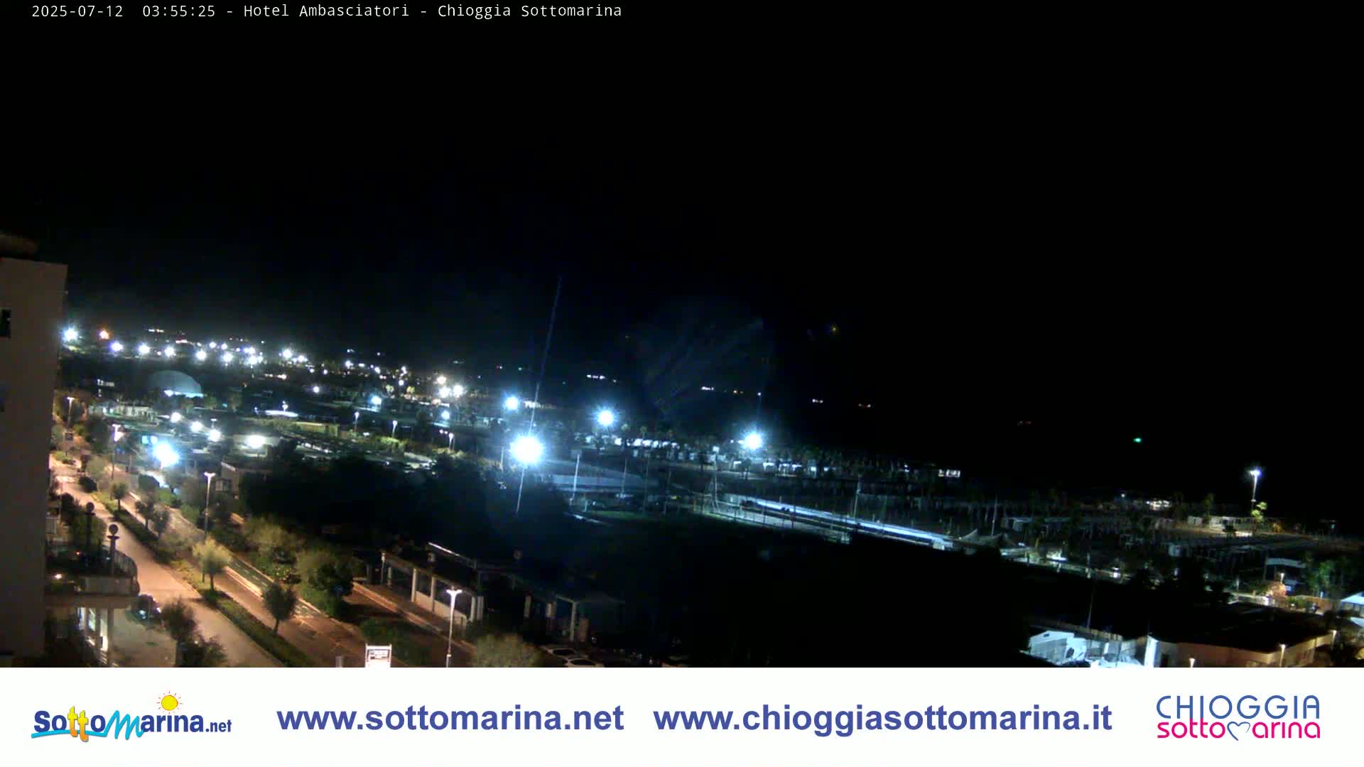 Chioggia Sottomarina Beach & Adriatic Coast Skyline Live Cam - Venice, Veneto, Italy