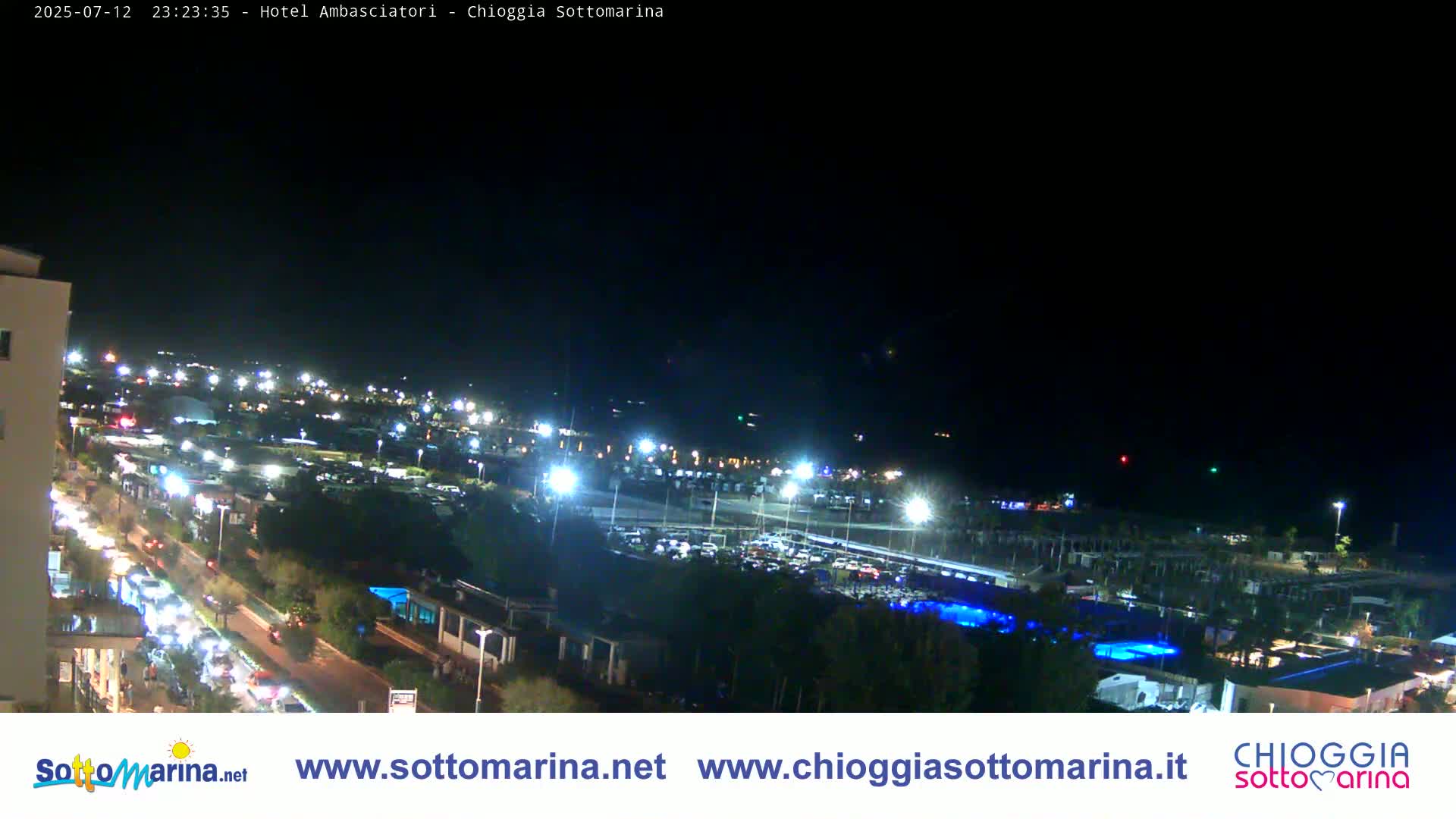 Chioggia Sottomarina Beach & Adriatic Coast Skyline Live Cam - Venice, Veneto, Italy