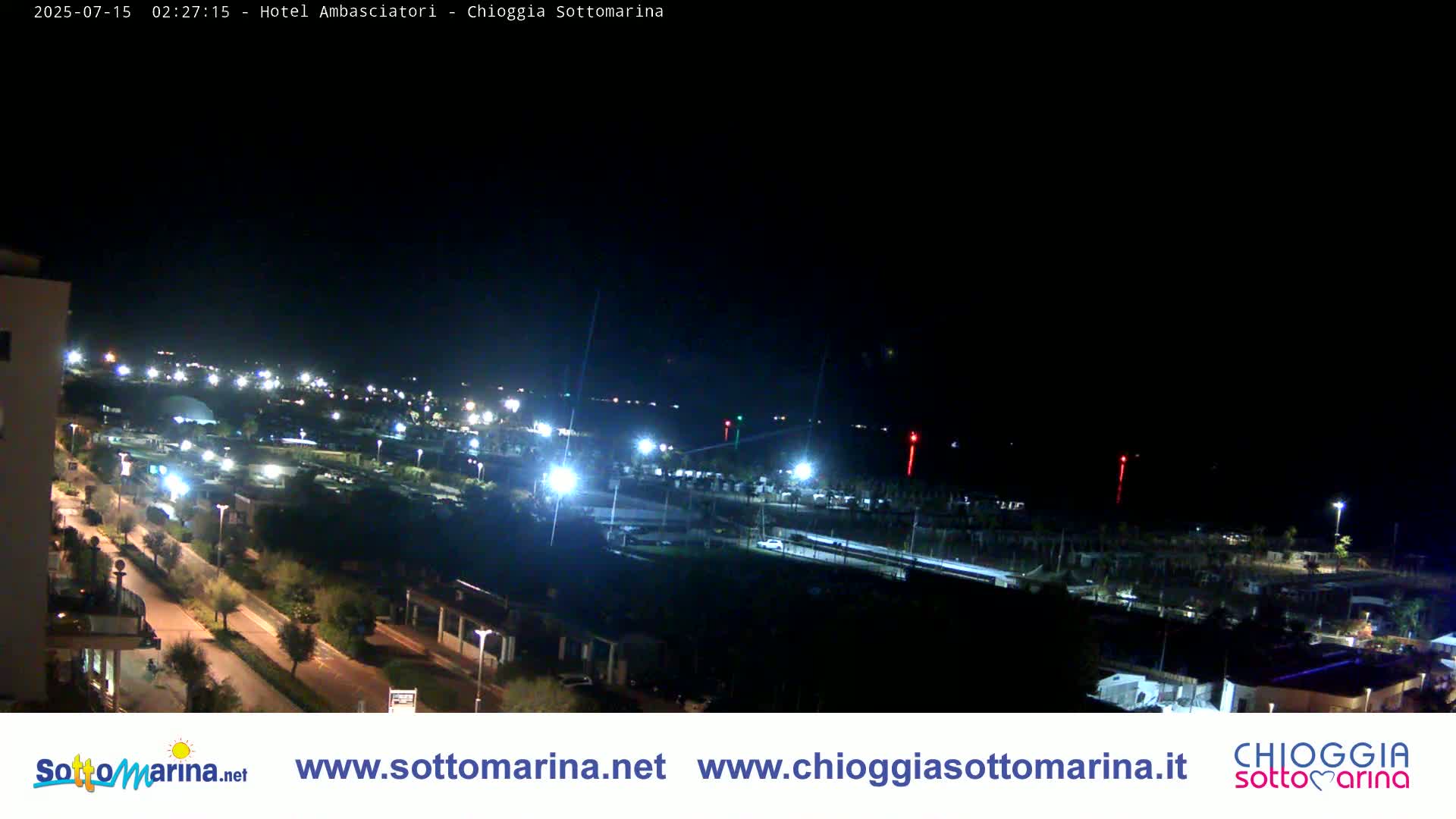 Chioggia Sottomarina Beach & Adriatic Coast Skyline Live Cam - Venice, Veneto, Italy