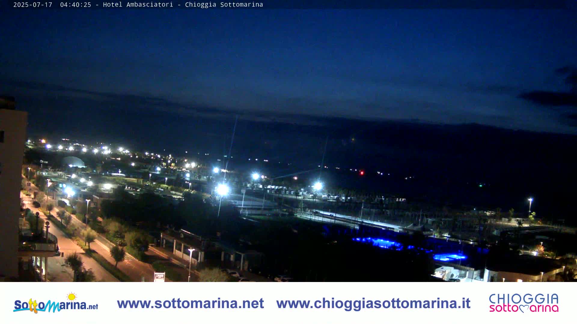 Chioggia Sottomarina Beach & Adriatic Coast Skyline Live Cam - Venice, Veneto, Italy