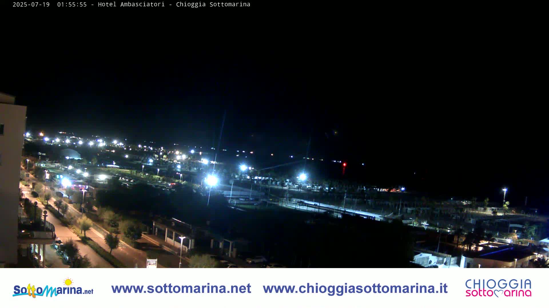 Chioggia Sottomarina Beach & Adriatic Coast Skyline Live Cam - Venice, Veneto, Italy