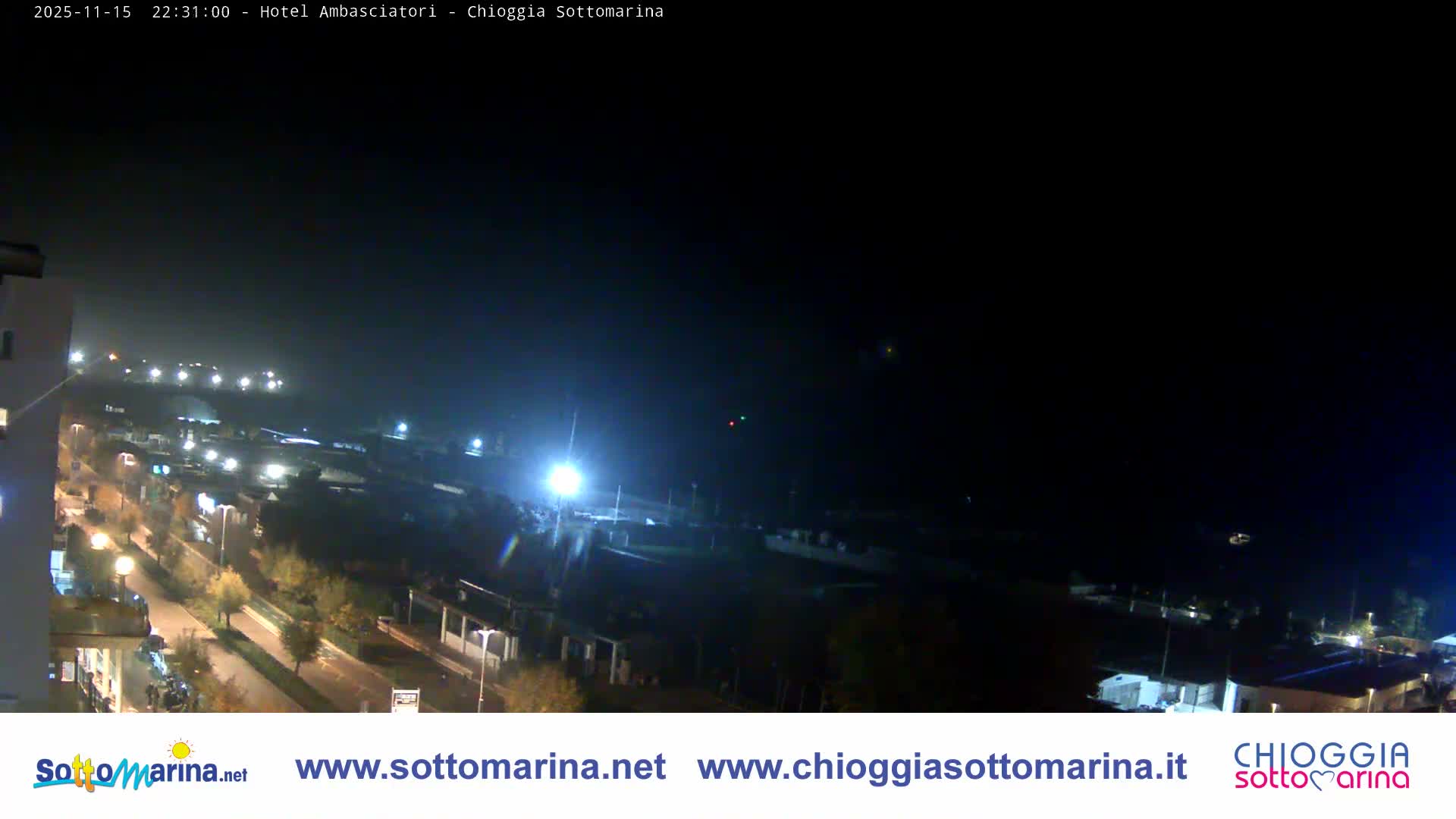 Chioggia Sottomarina Beach & Adriatic Coast Skyline Live Cam - Venice, Veneto, Italy