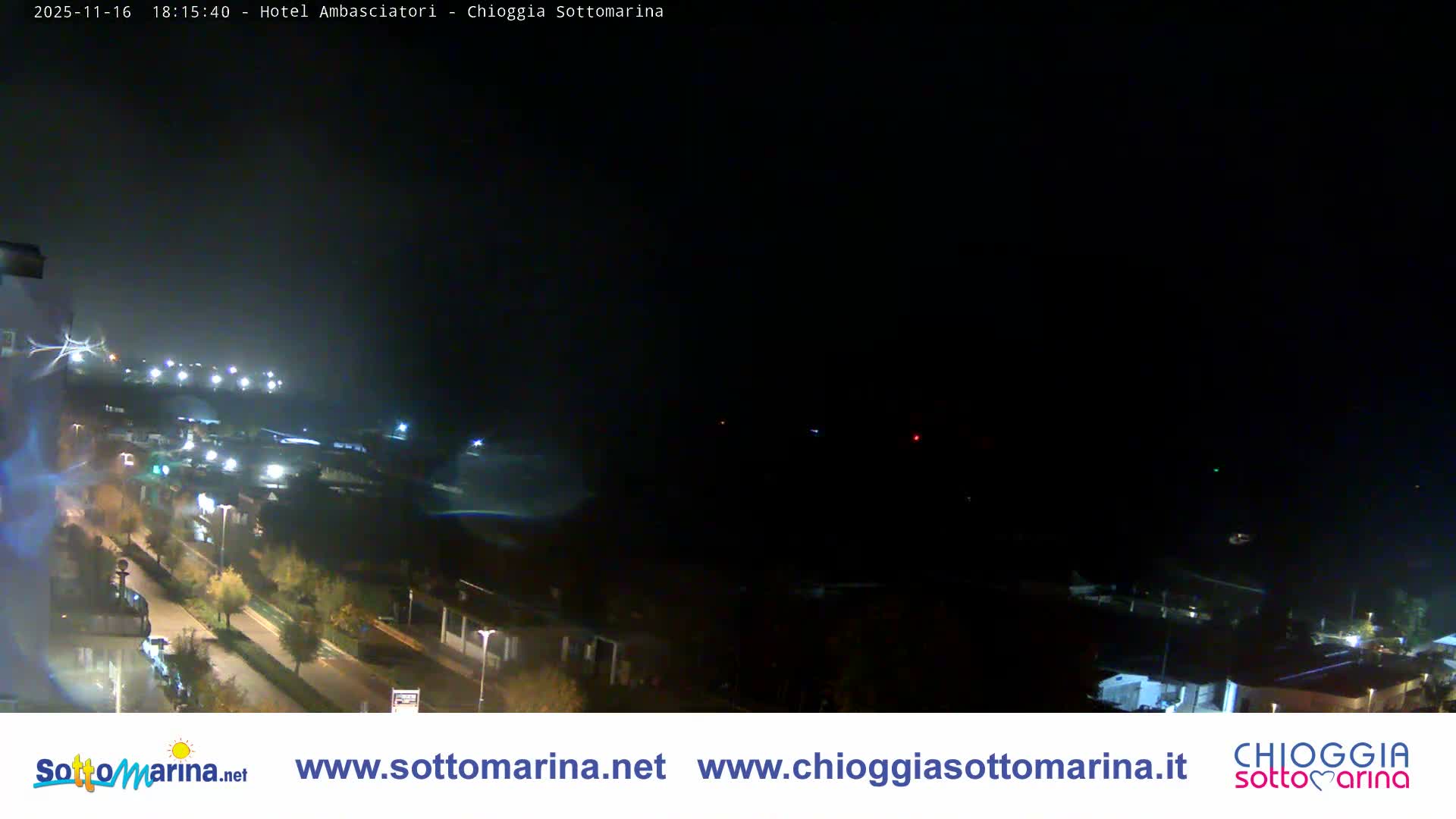 Chioggia Sottomarina Beach & Adriatic Coast Skyline Live Cam - Venice, Veneto, Italy