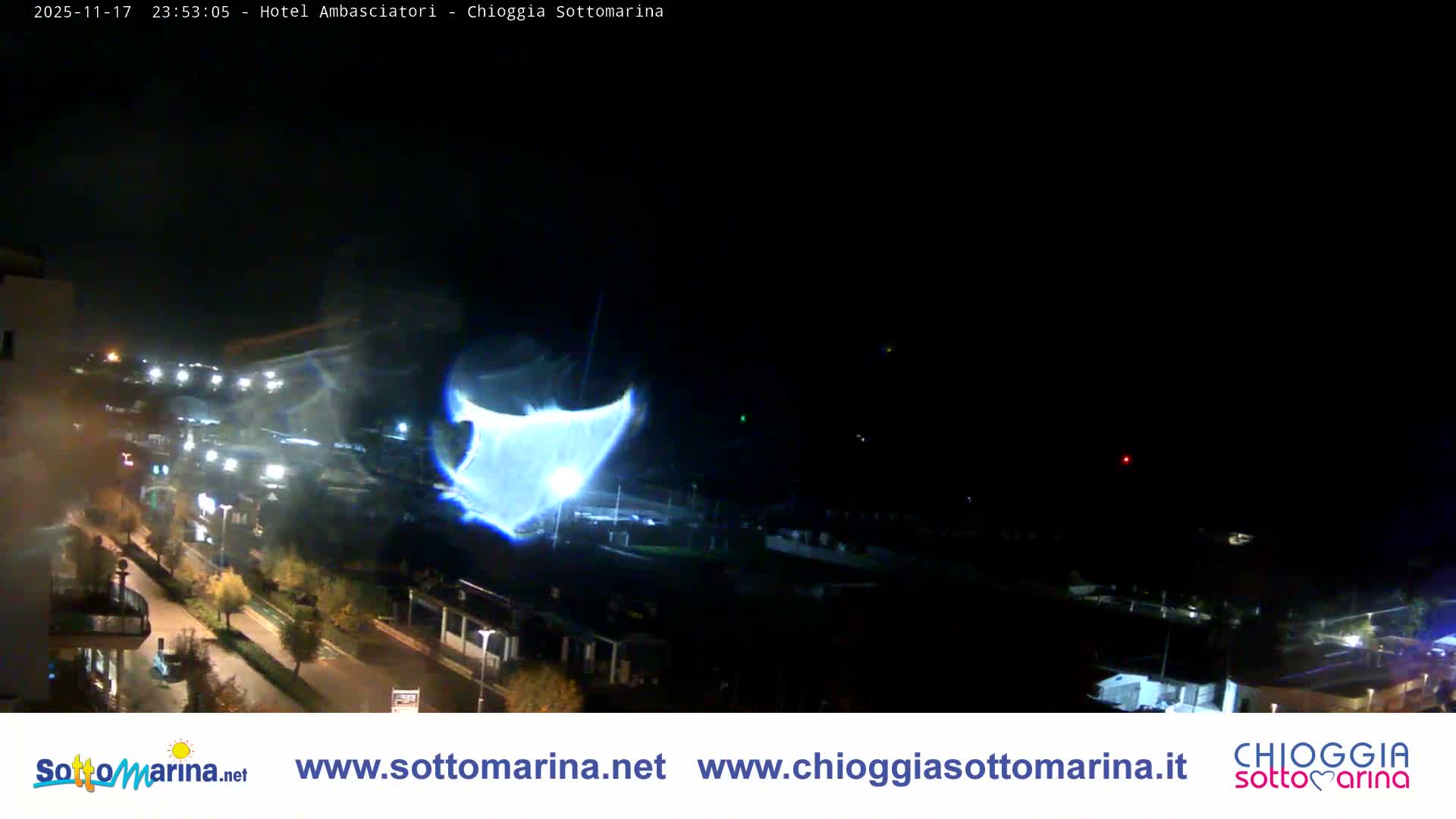 Chioggia Sottomarina Beach & Adriatic Coast Skyline Live Cam - Venice, Veneto, Italy
