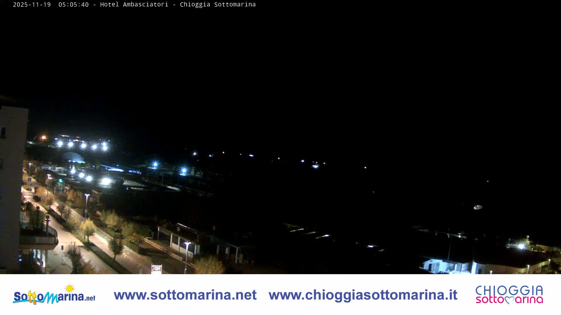 Chioggia Sottomarina Beach & Adriatic Coast Skyline Live Cam - Venice, Veneto, Italy