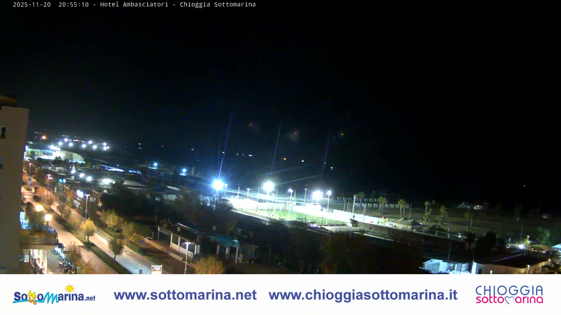 Chioggia Sottomarina Beach & Adriatic Coast Skyline Live Cam - Venice, Veneto, Italy