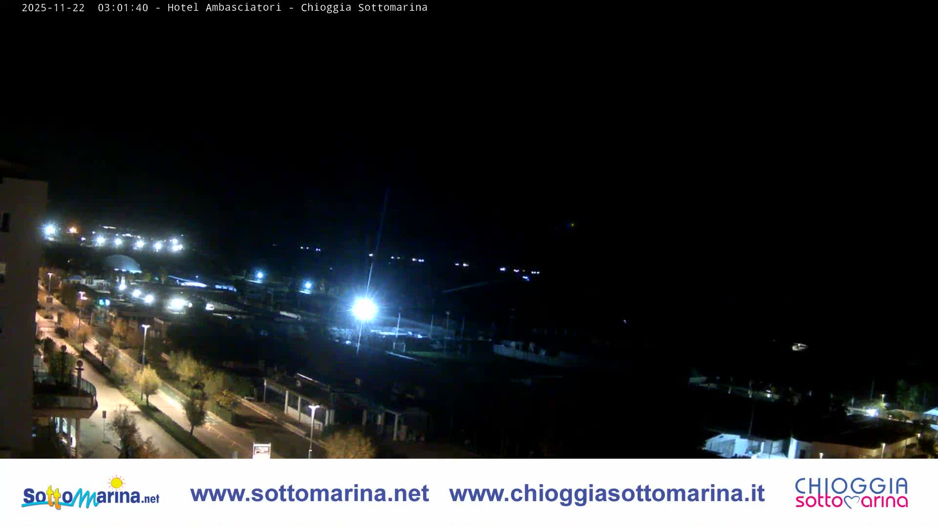 Chioggia Sottomarina Beach & Adriatic Coast Skyline Live Cam - Venice, Veneto, Italy