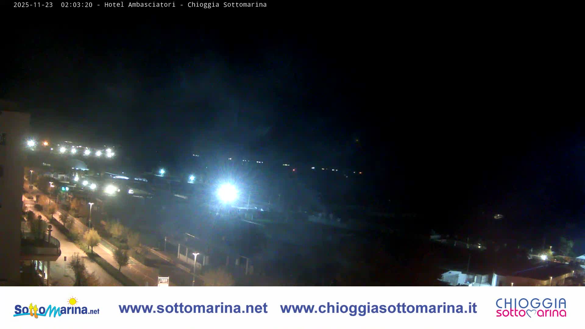 Chioggia Sottomarina Beach & Adriatic Coast Skyline Live Cam - Venice, Veneto, Italy