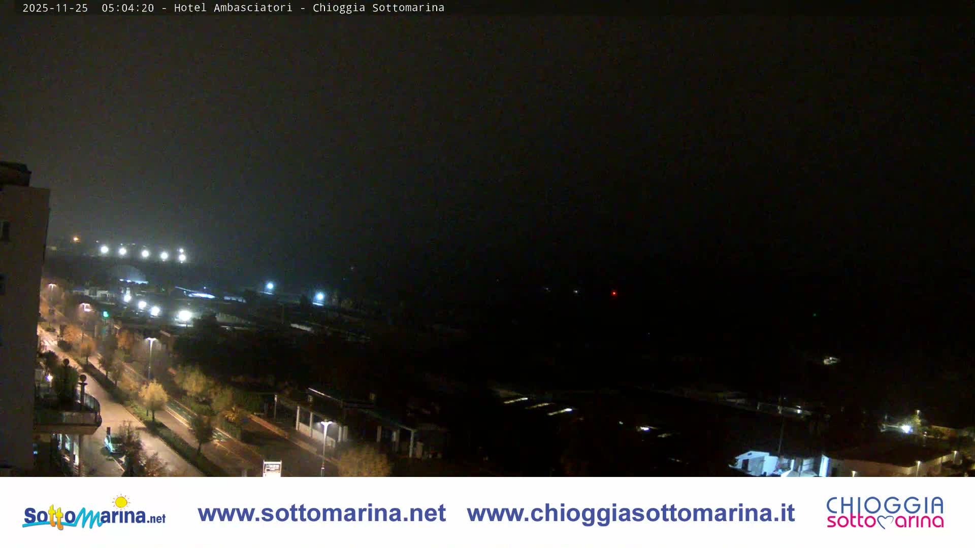 Chioggia Sottomarina Beach & Adriatic Coast Skyline Live Cam - Venice, Veneto, Italy
