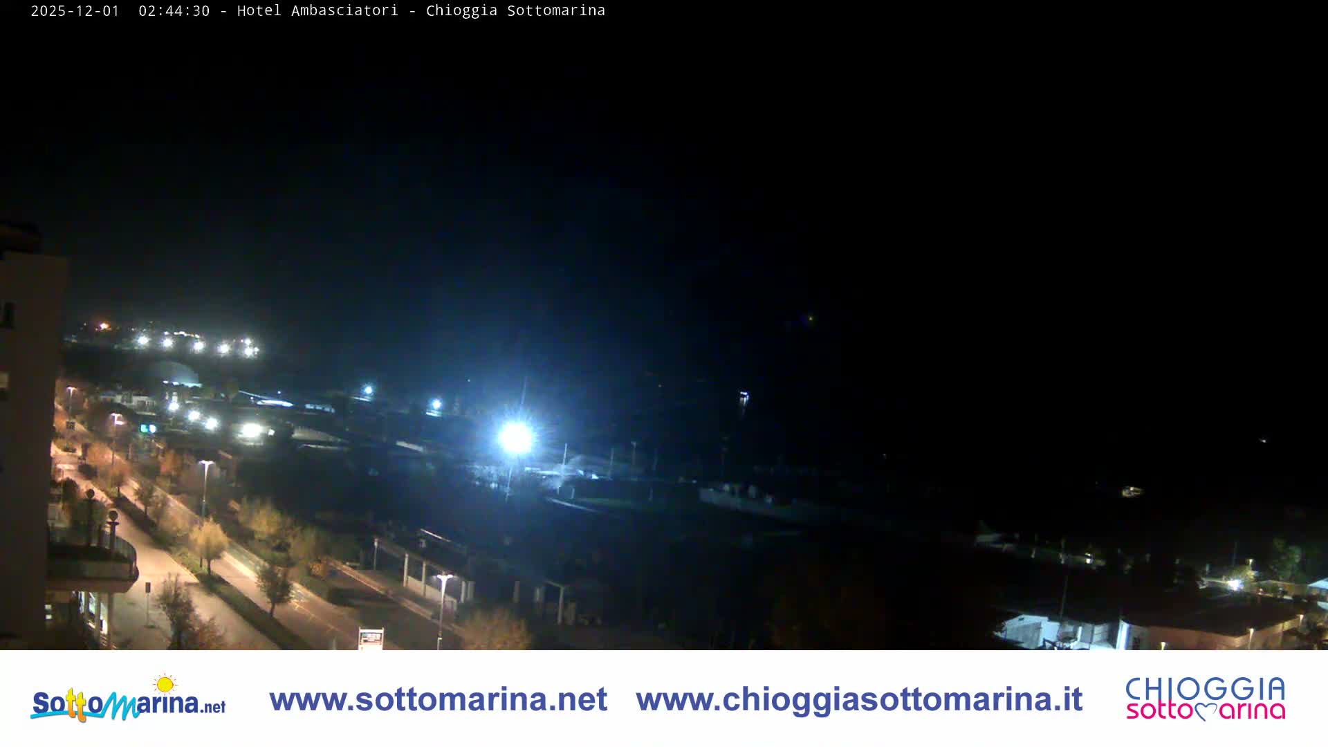 Chioggia Sottomarina Beach & Adriatic Coast Skyline Live Cam - Venice, Veneto, Italy