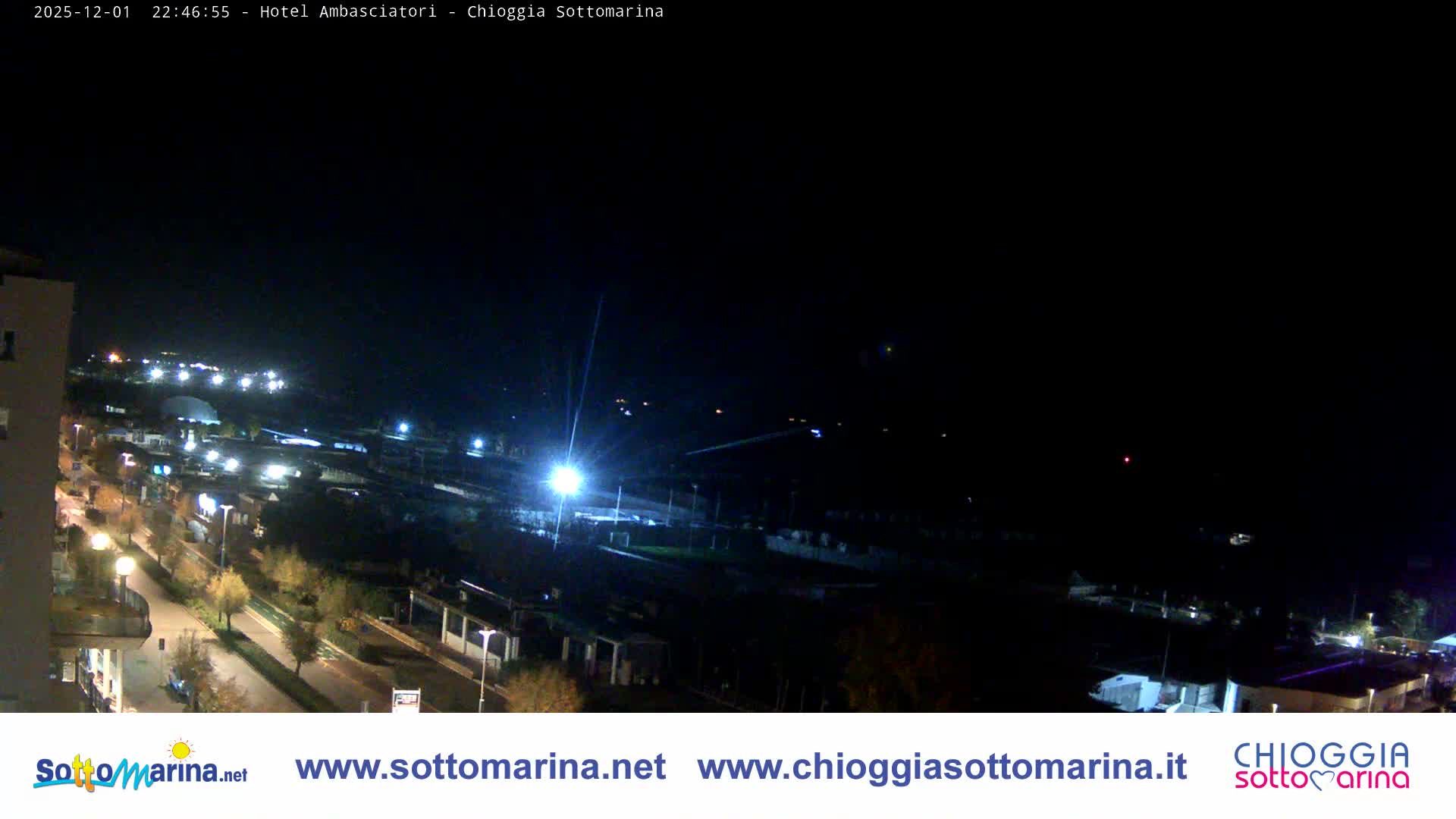 Chioggia Sottomarina Beach & Adriatic Coast Skyline Live Cam - Venice, Veneto, Italy