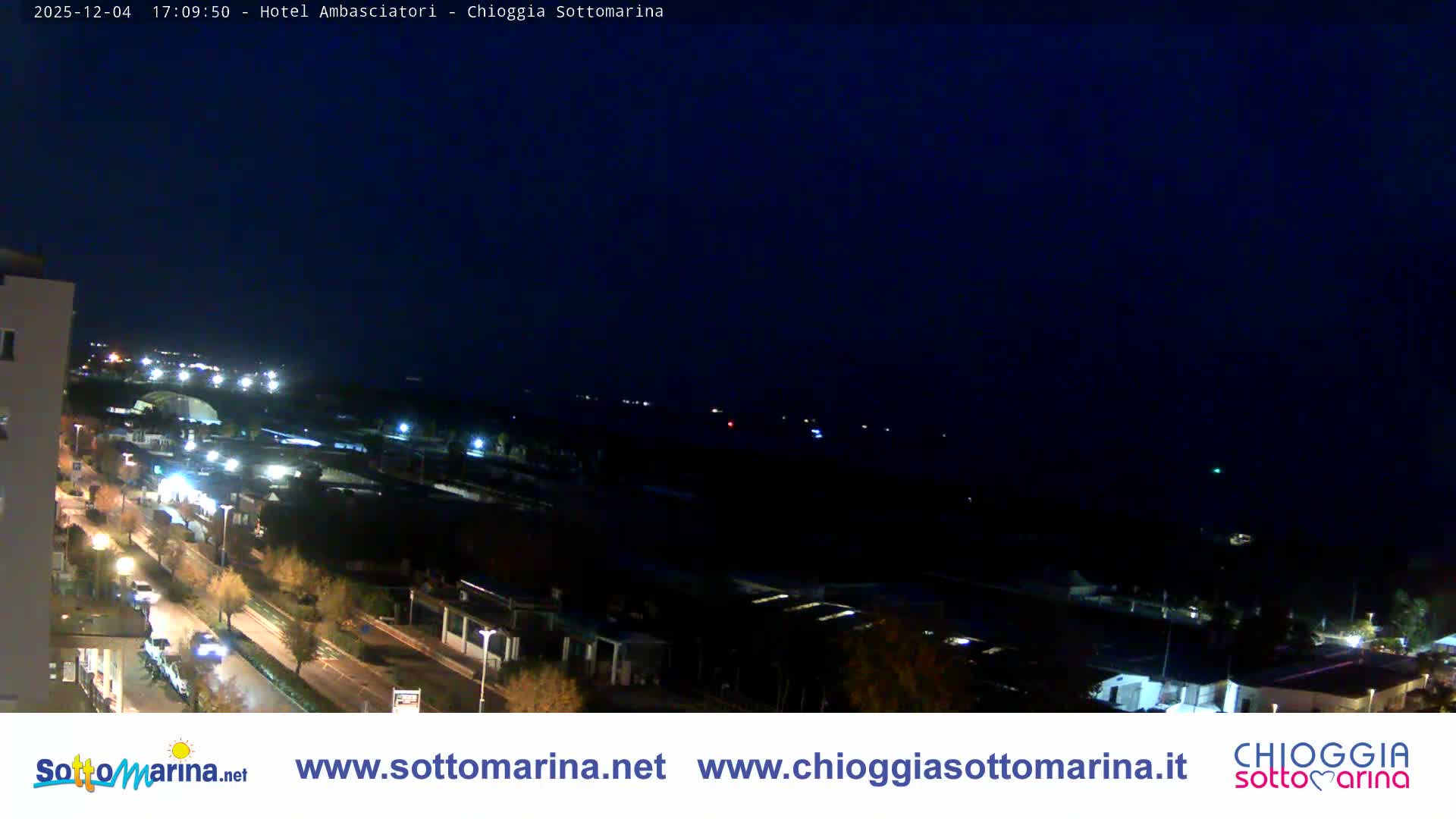 Chioggia Sottomarina Beach & Adriatic Coast Skyline Live Cam - Venice, Veneto, Italy