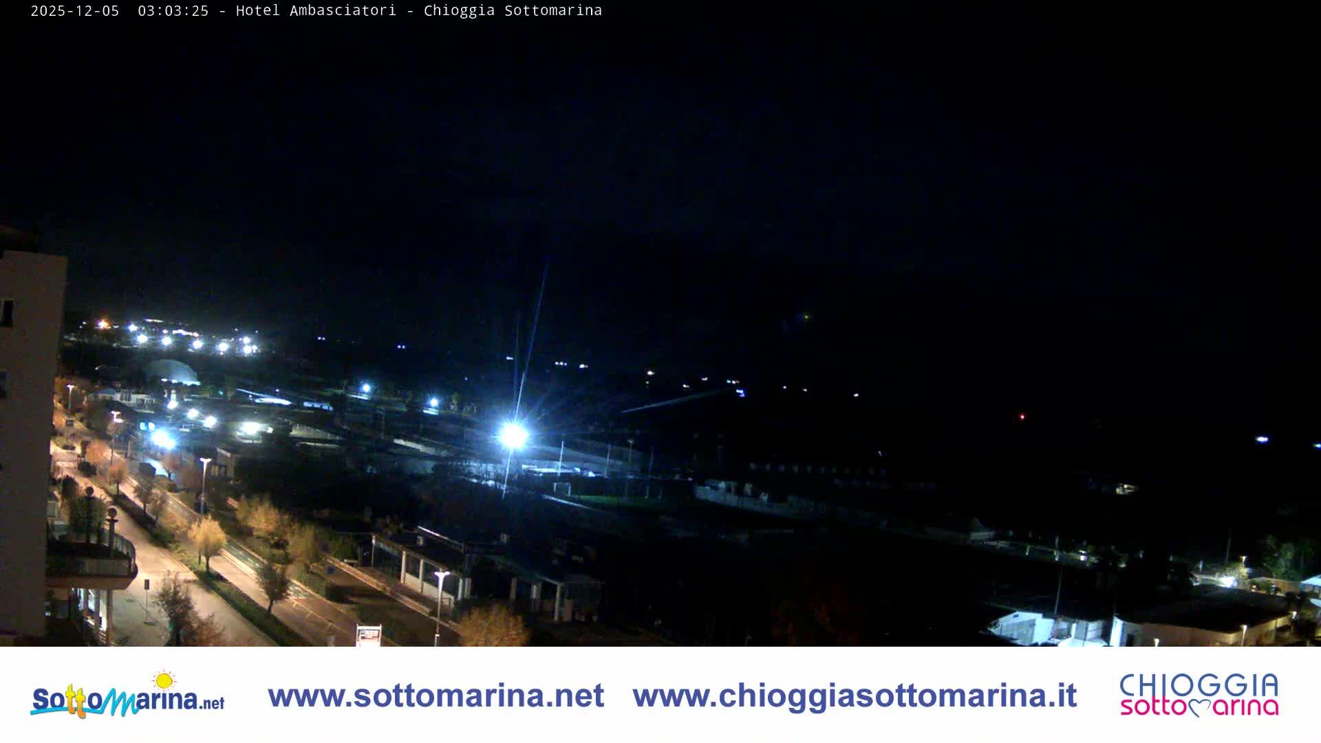 Chioggia Sottomarina Beach & Adriatic Coast Skyline Live Cam - Venice, Veneto, Italy