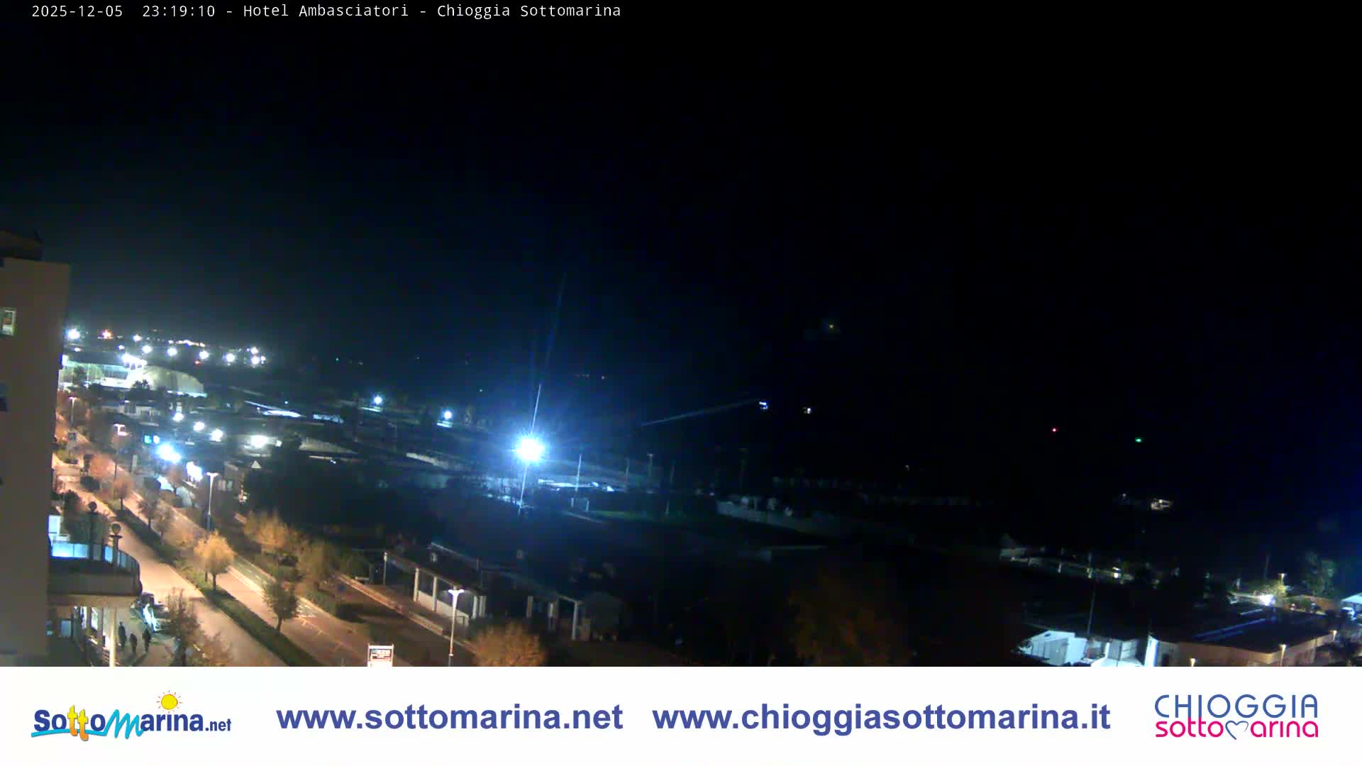 Chioggia Sottomarina Beach & Adriatic Coast Skyline Live Cam - Venice, Veneto, Italy