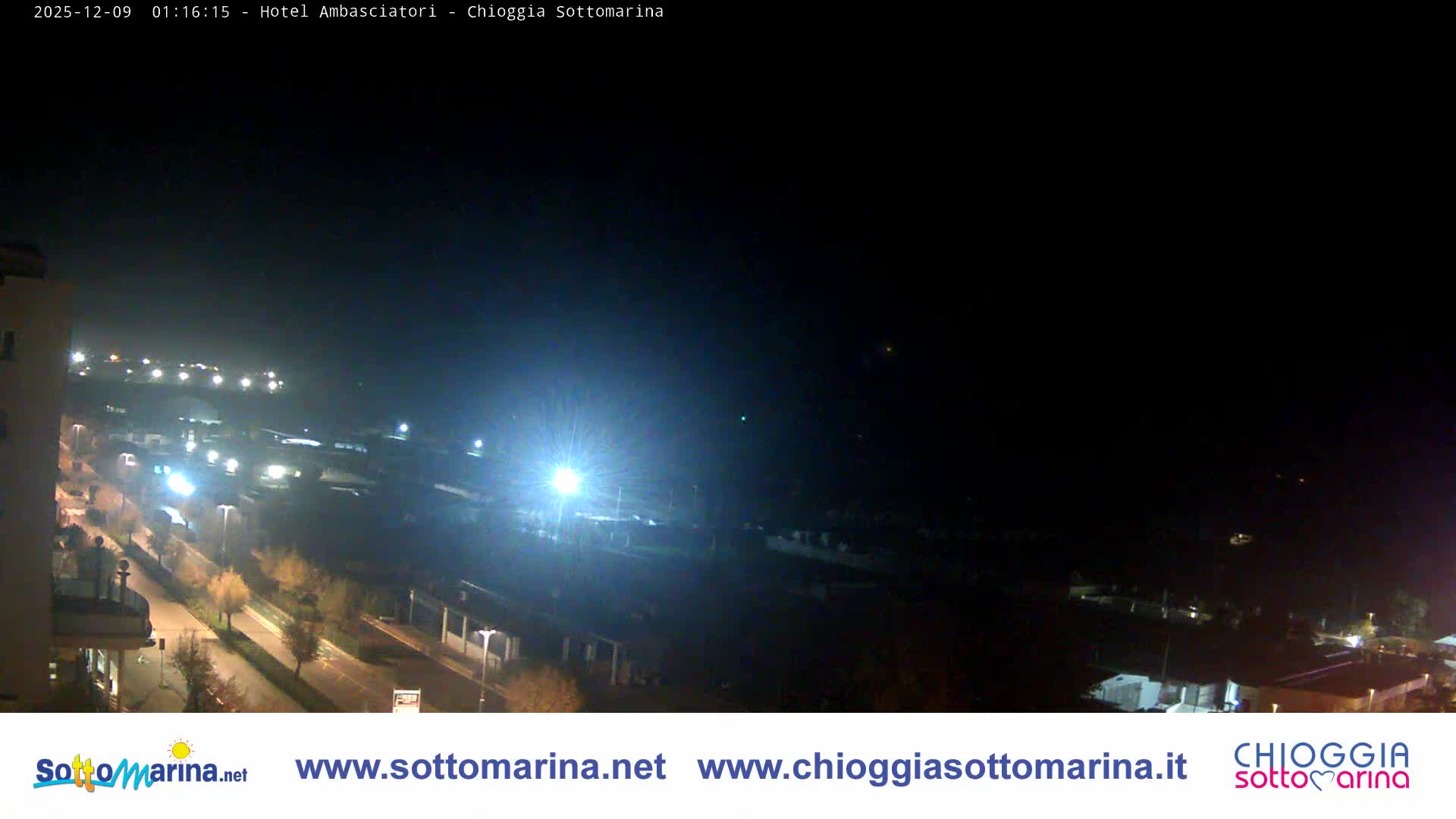 Chioggia Sottomarina Beach & Adriatic Coast Skyline Live Cam - Venice, Veneto, Italy