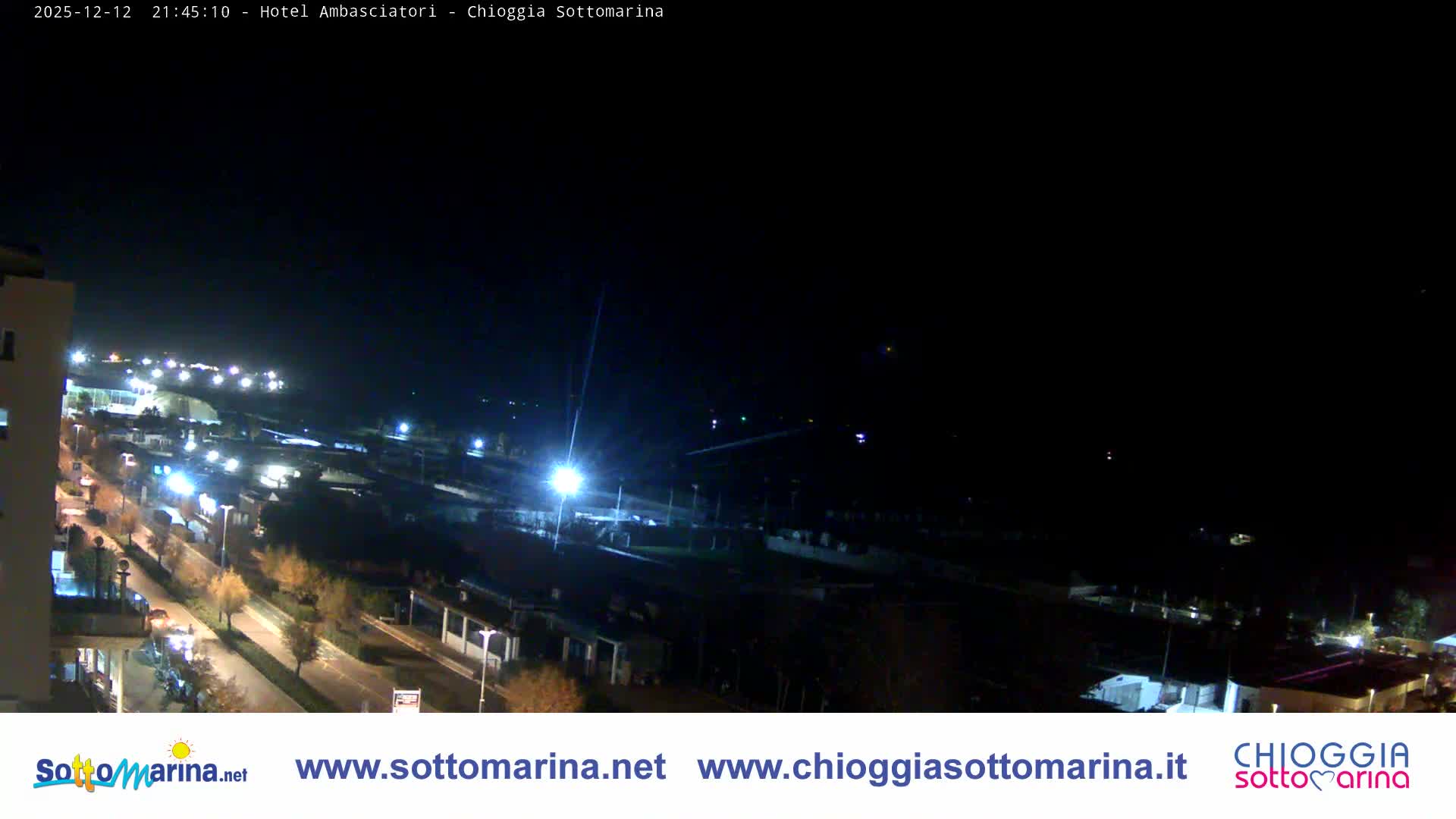 Chioggia Sottomarina Beach & Adriatic Coast Skyline Live Cam - Venice, Veneto, Italy