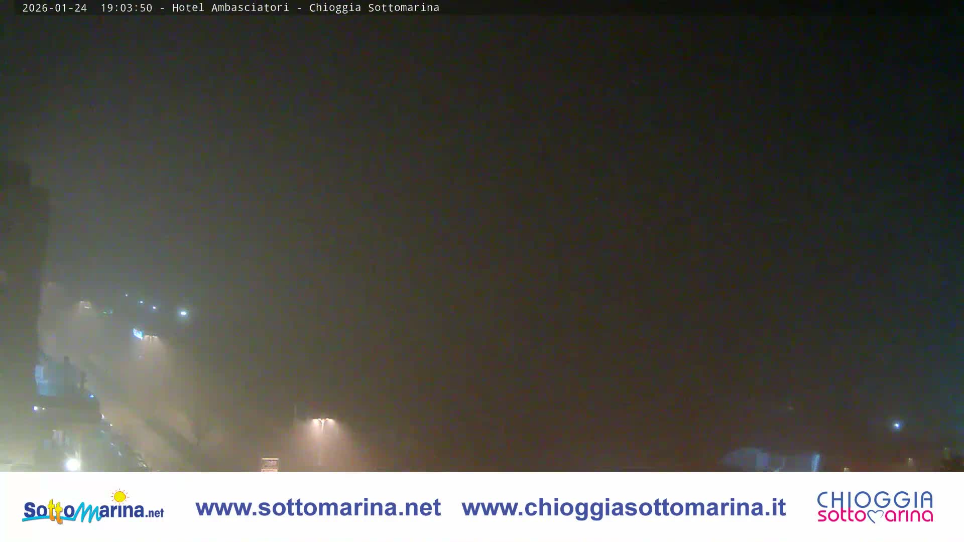 Chioggia Sottomarina Beach & Adriatic Coast Skyline Live Cam - Venice, Veneto, Italy